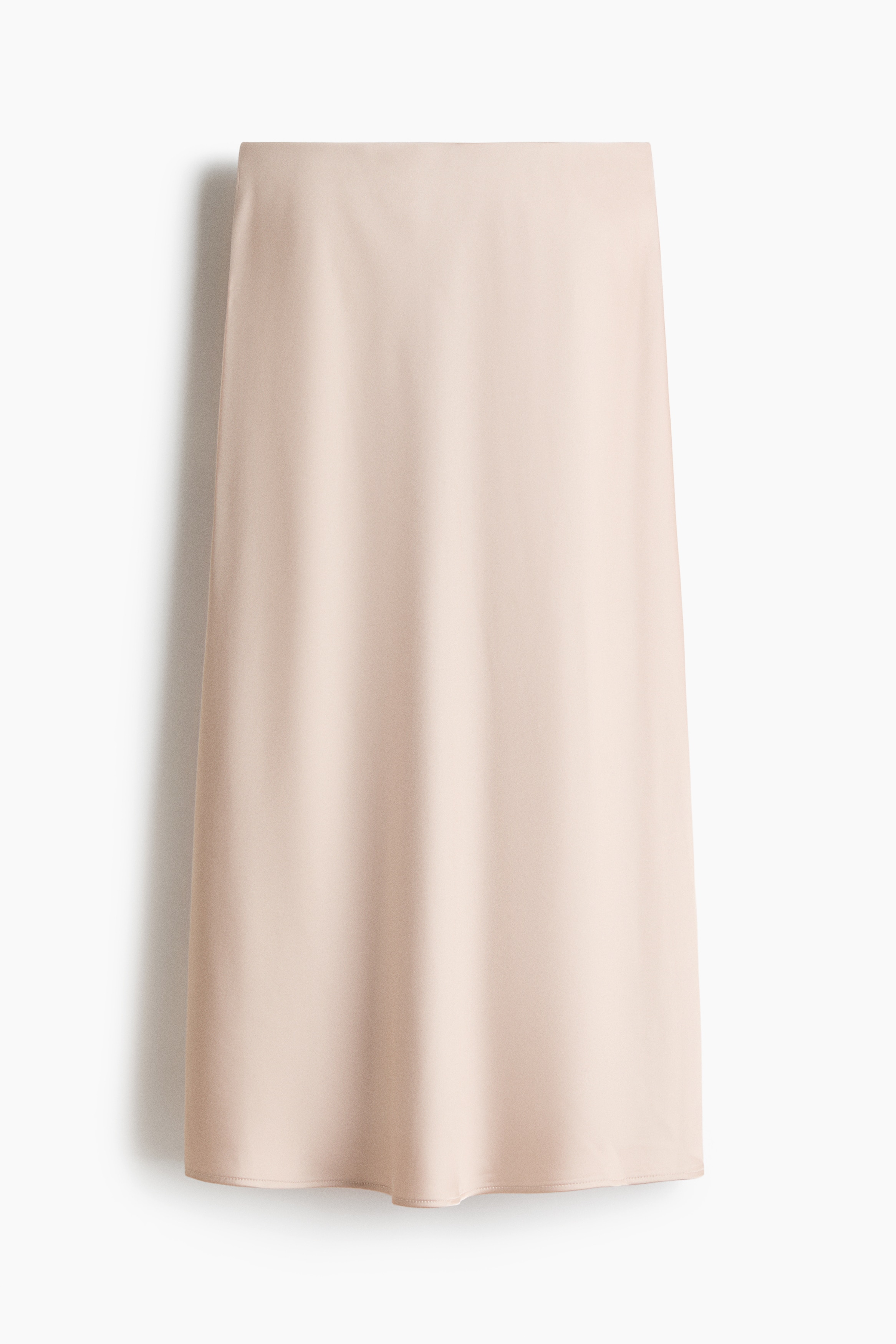 Satin Slip Skirt - Light beige