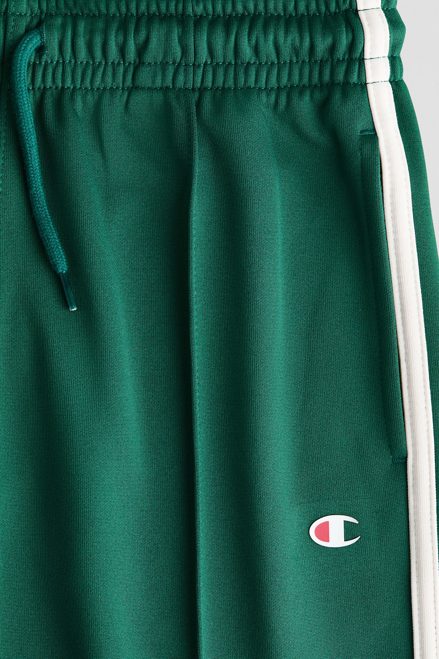 Straight Hem Track Pants - Forest Green - 2