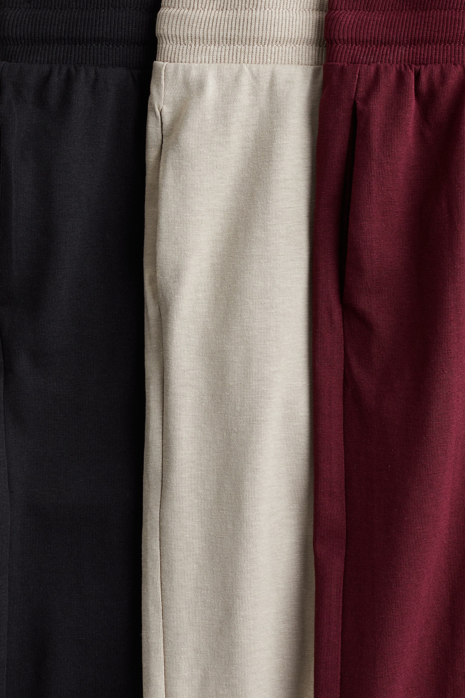 3-pack joggers - Dark red/Light beige/Grey/Dark grey/Navy blue/Light grey marl/Dark grey/Brown/Beige - 2