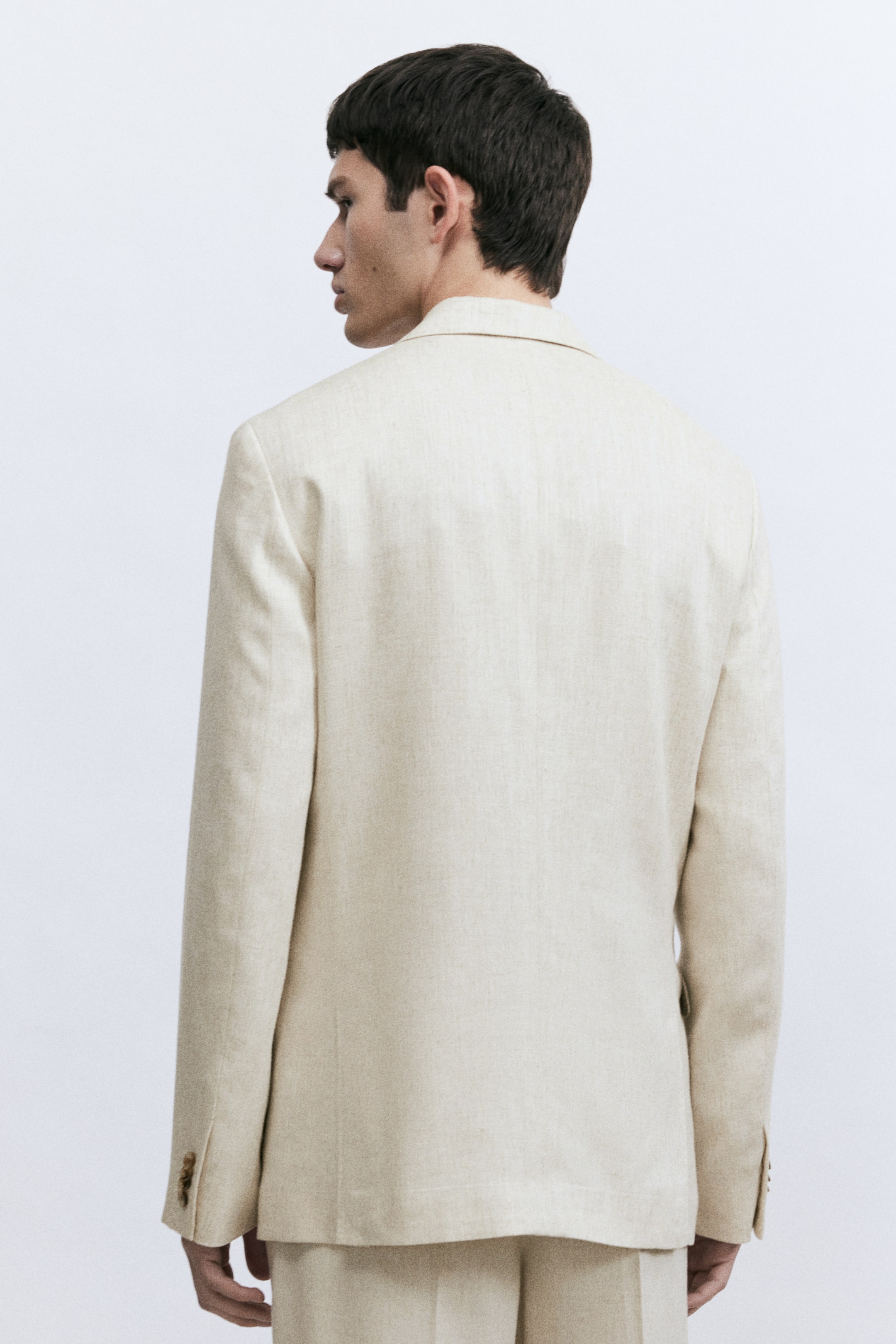 Regular-Fit Linen-Blend Jacket