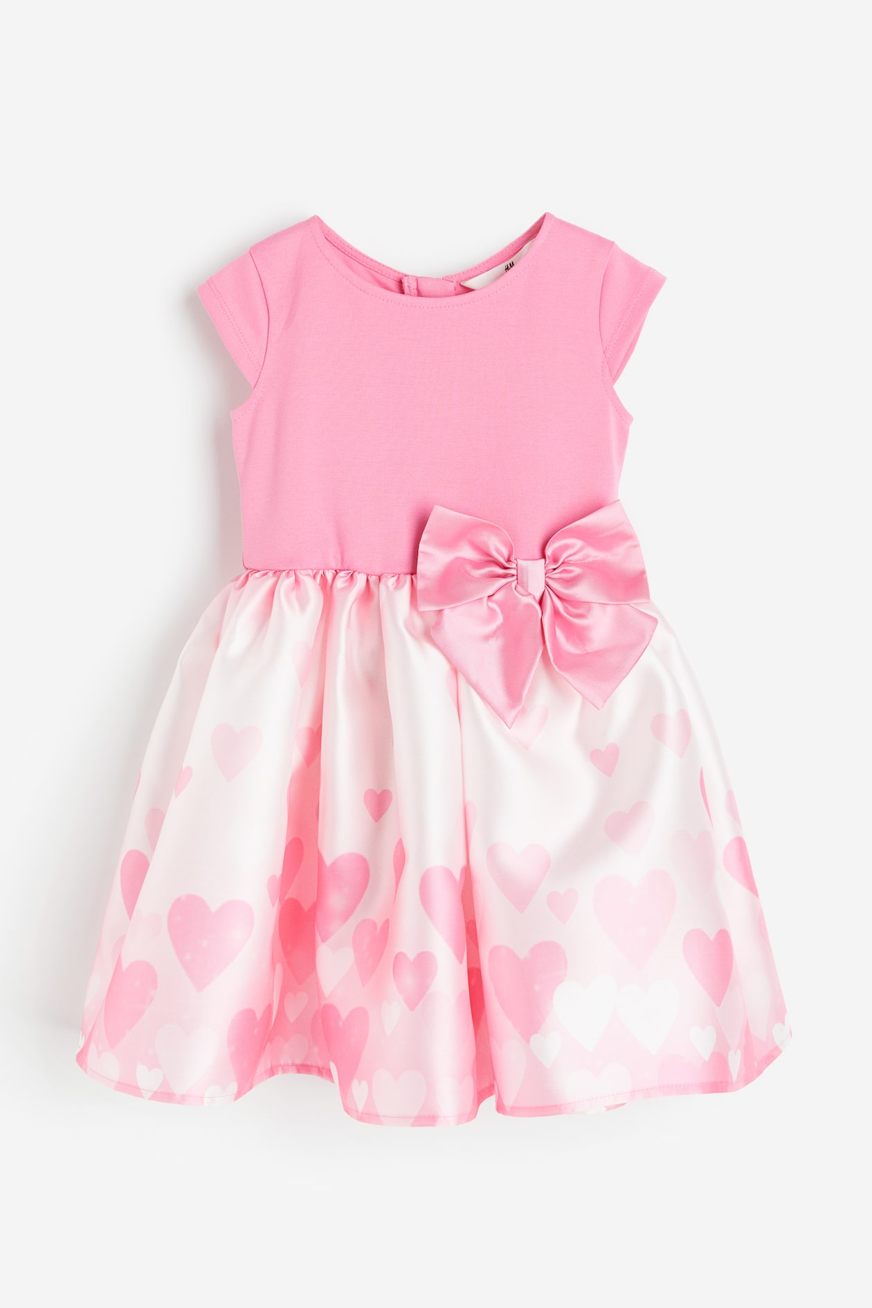 Flared-skirt dress - Round neck - Sleeveless - Pink/Hearts - Kids | H&M GB