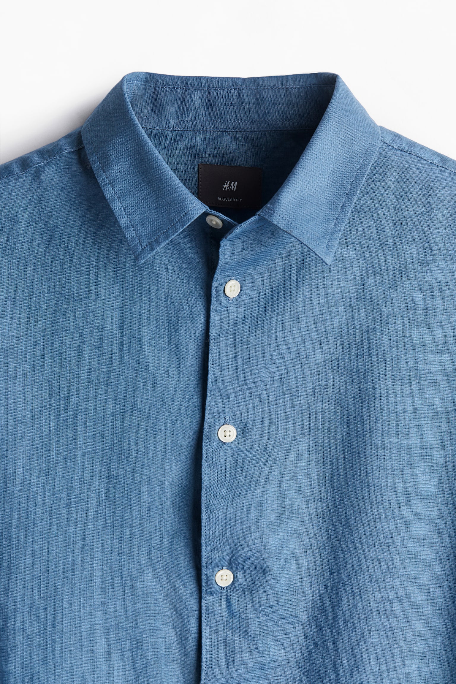 Regular Fit Linen-blend shirt - Blue/Cream/White/Navy blue/White - 6