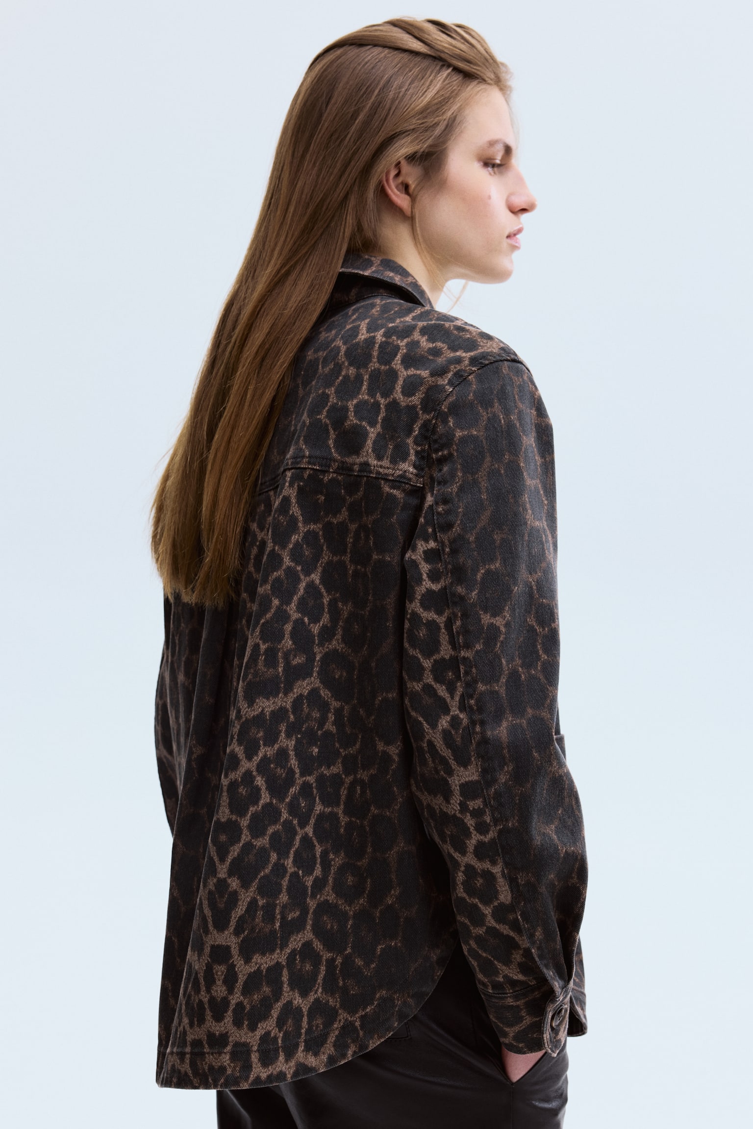 Τζάκετ - Σκούρο καφέ/λεοπάρ/Σκούρο μπλε denim/Χακί - 3