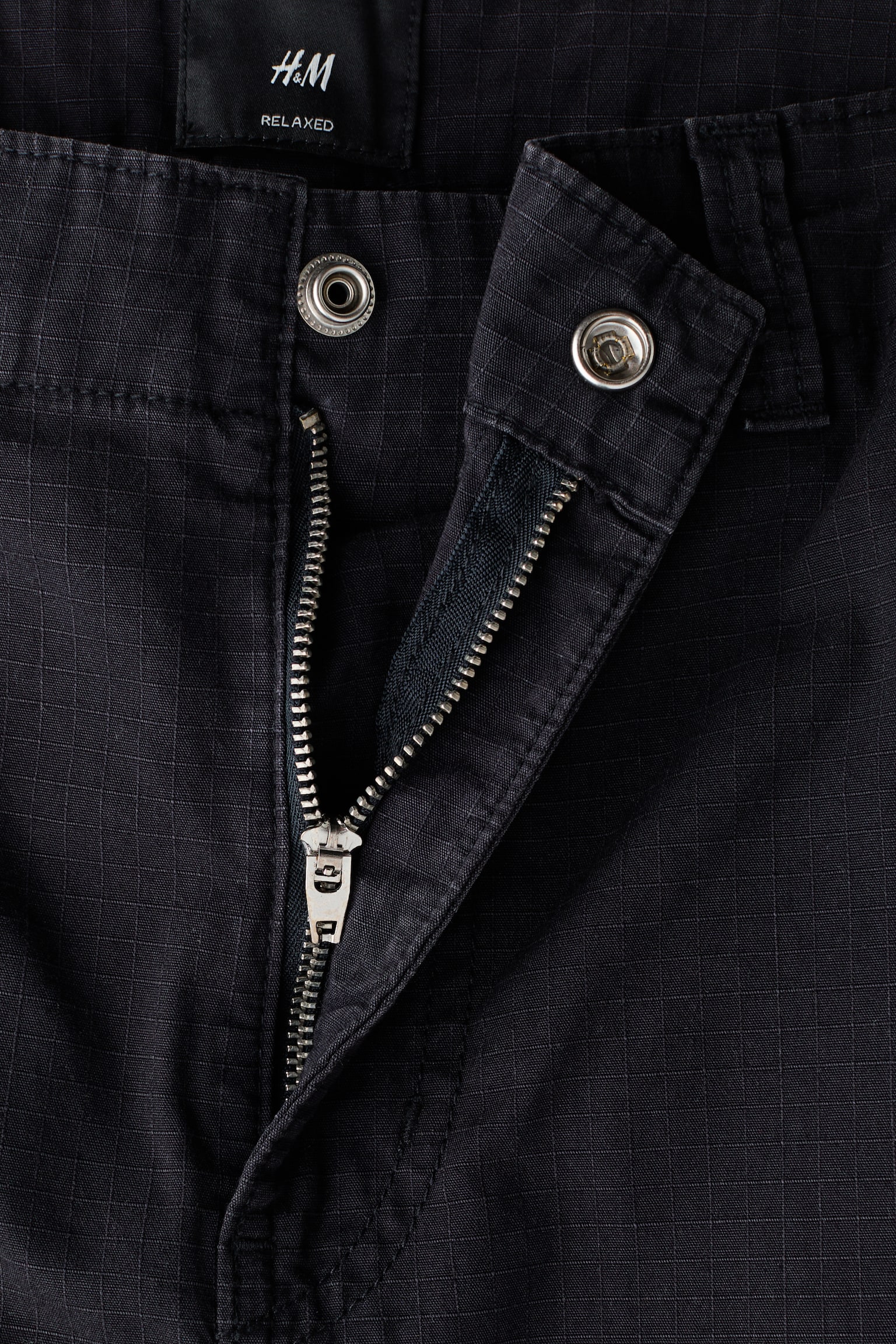 Relaxed Fit Trousers - Dark grey/Khaki green - 5