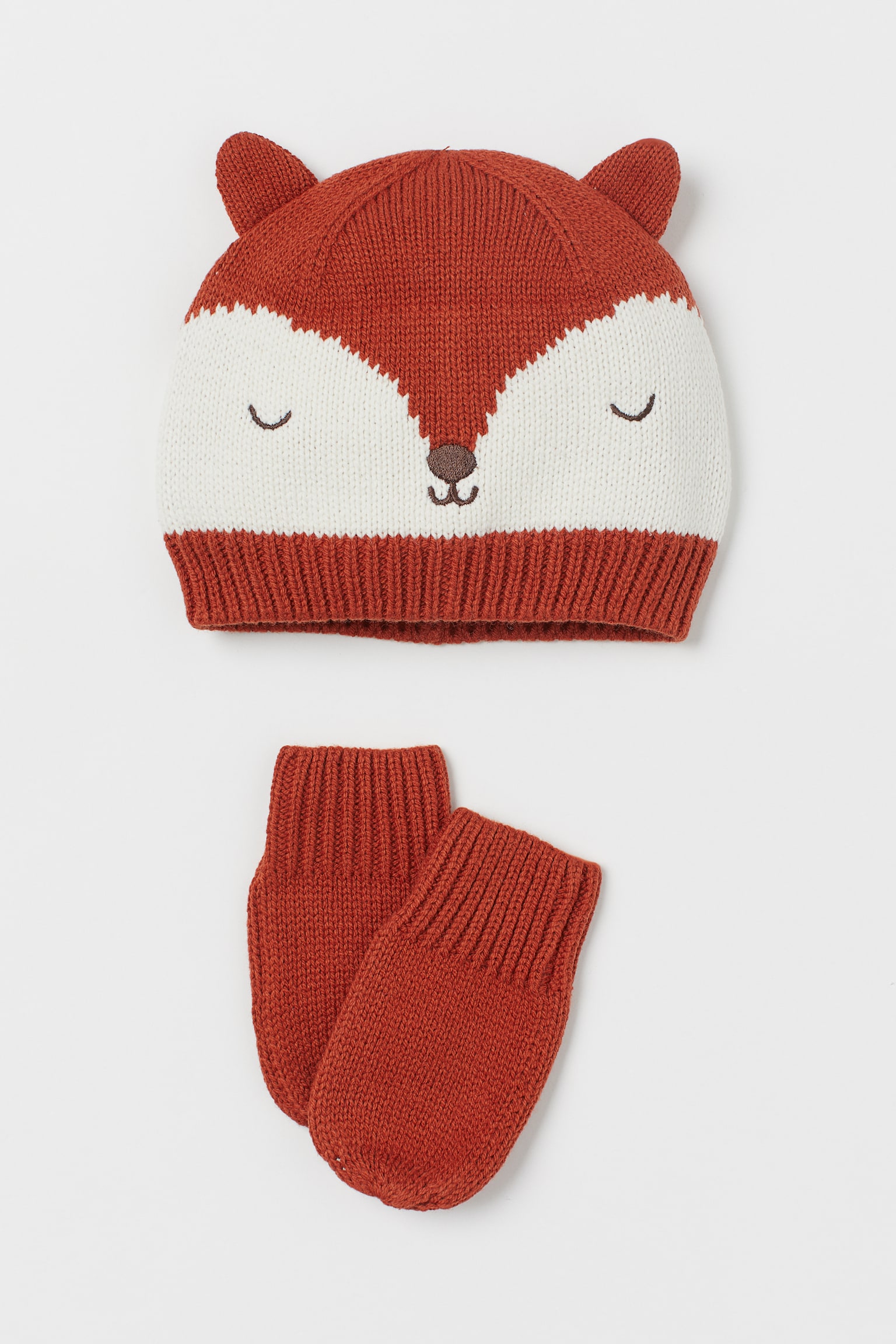 2-delat set - Mörk orange/Räv