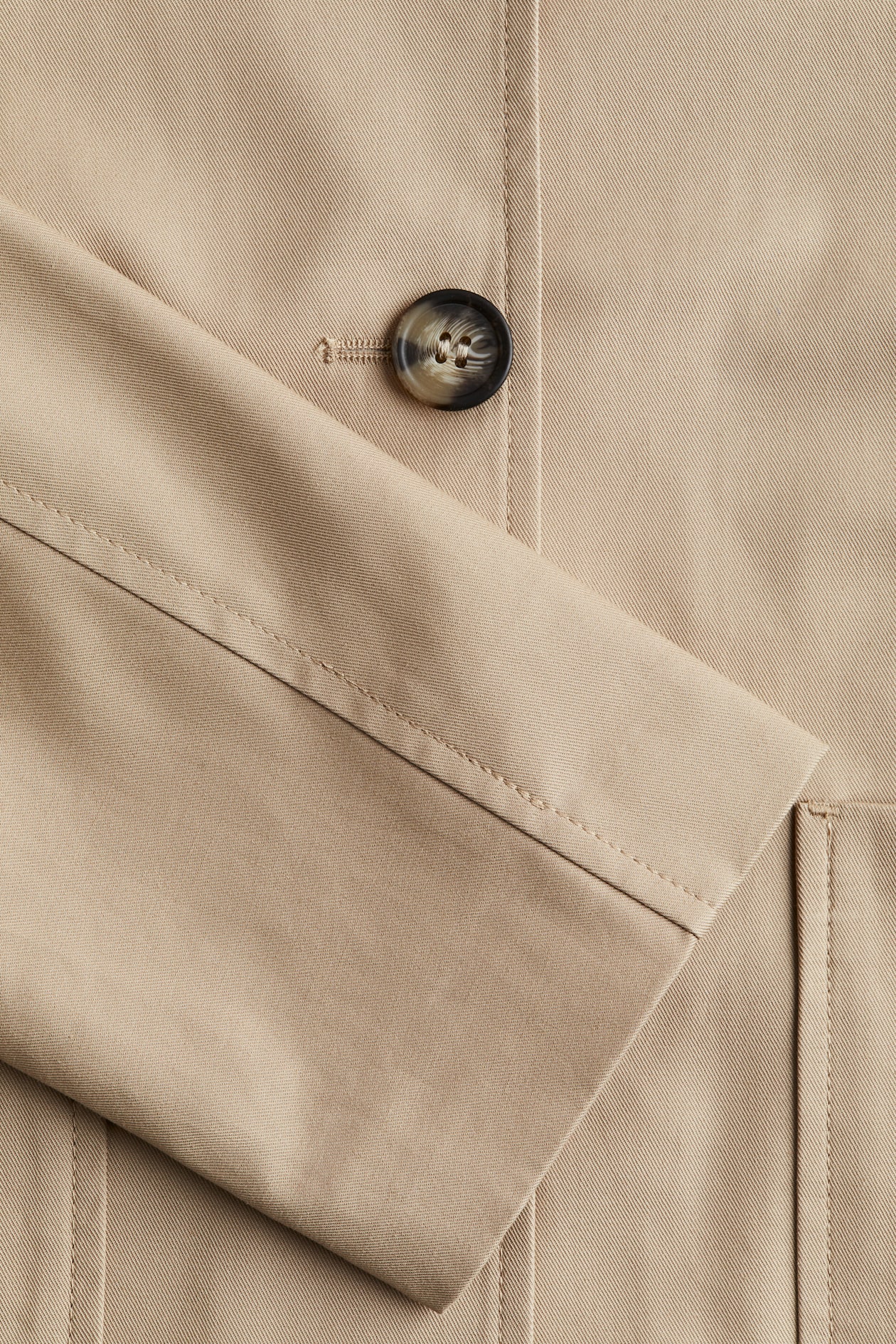 Twill Jacket with Collar - image 2