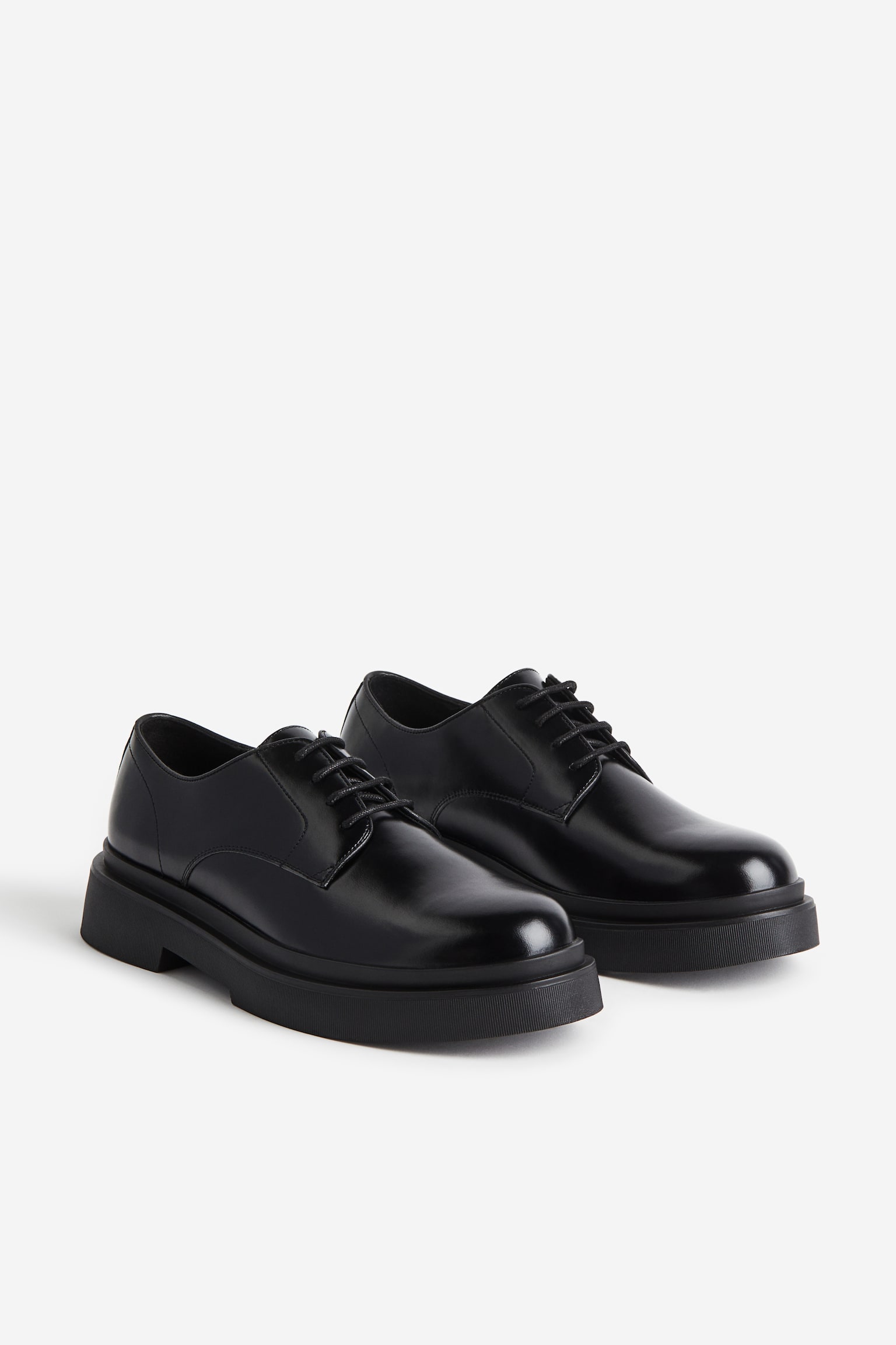 Derby Shoes - Black - 3