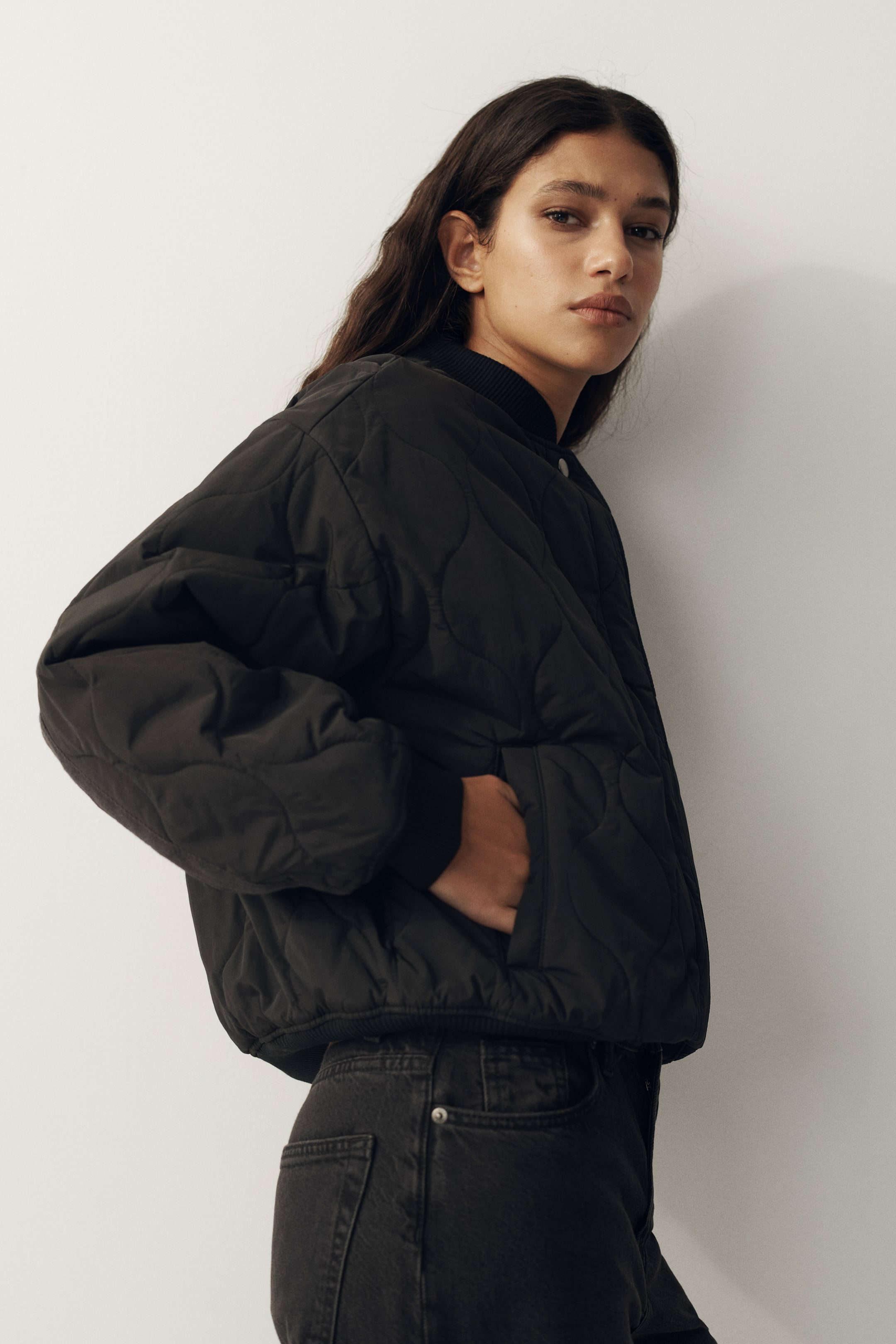 Blouson d'aviateur matelassé