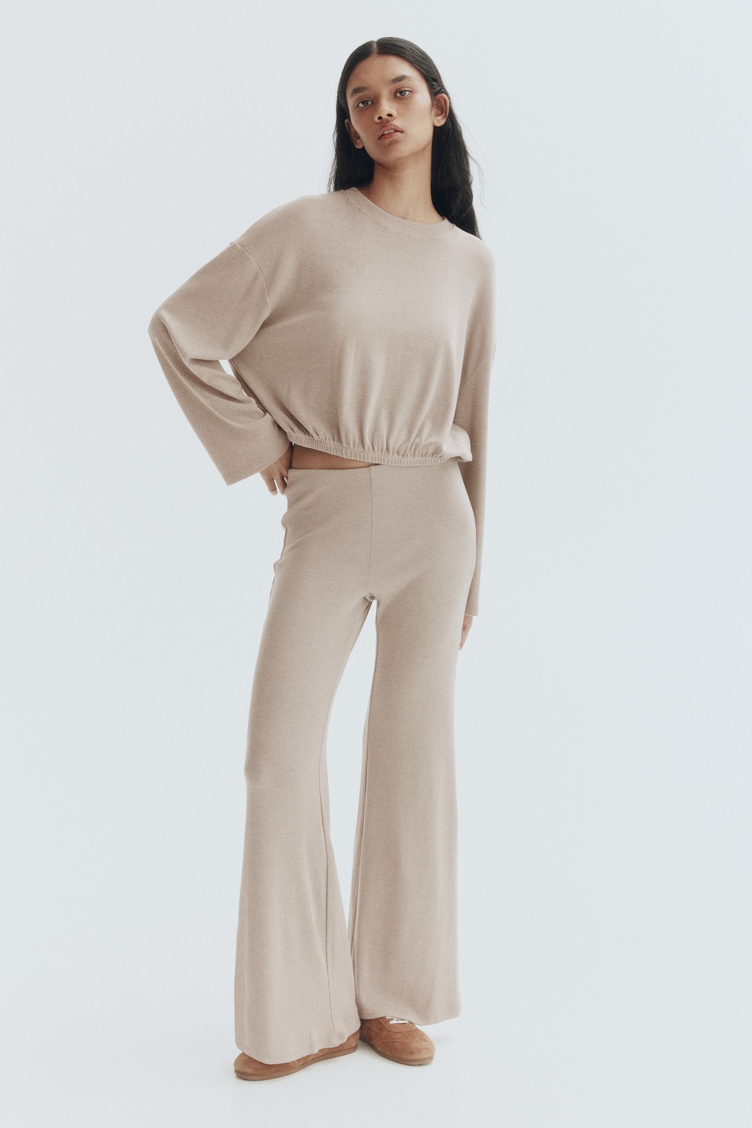 Oversized top - Mole/Dunkelgraumeliert/Marineblau - 3