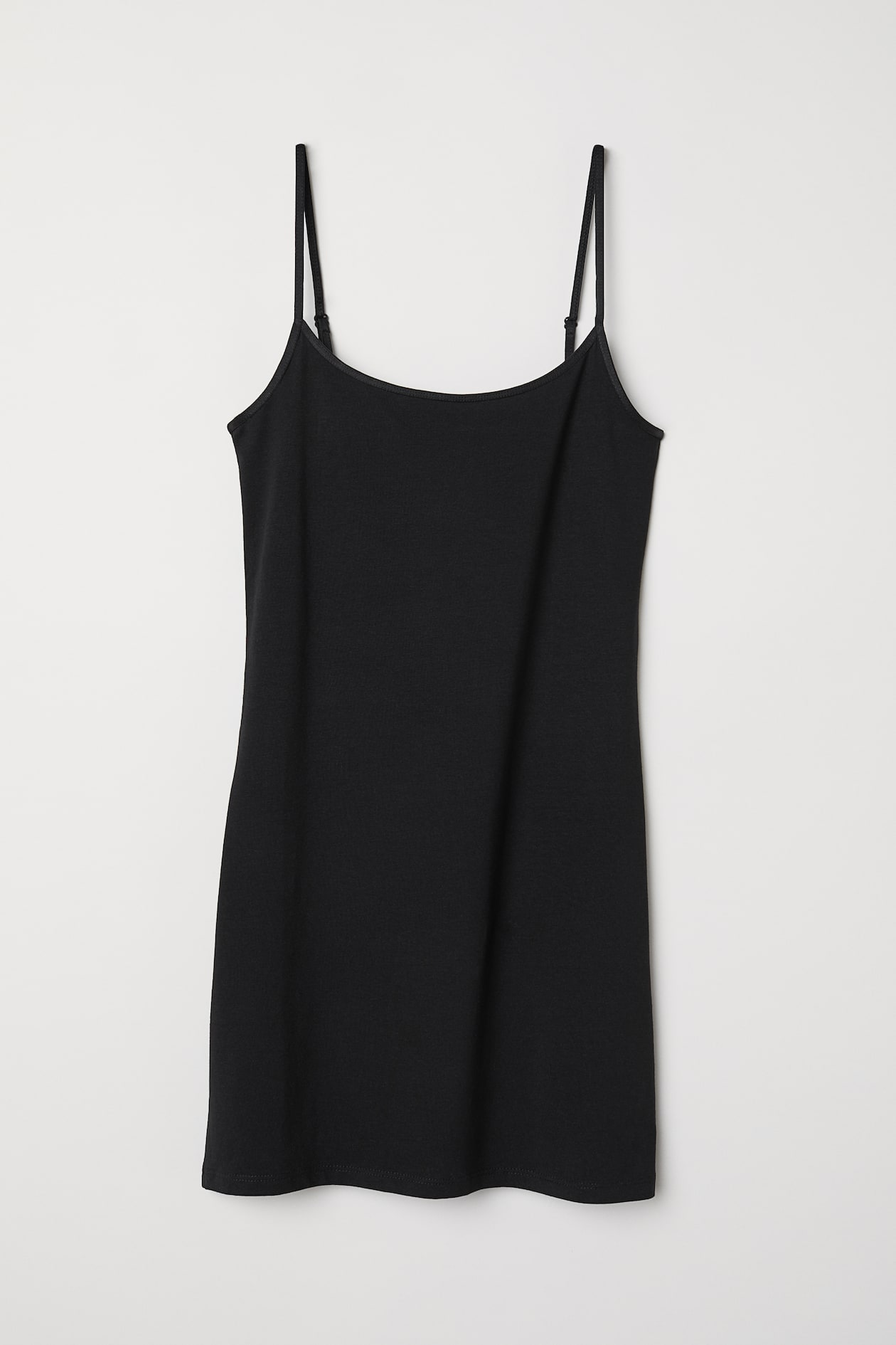 Long Jersey Camisole Top - Sleeveless - Black - Ladies | H&M US