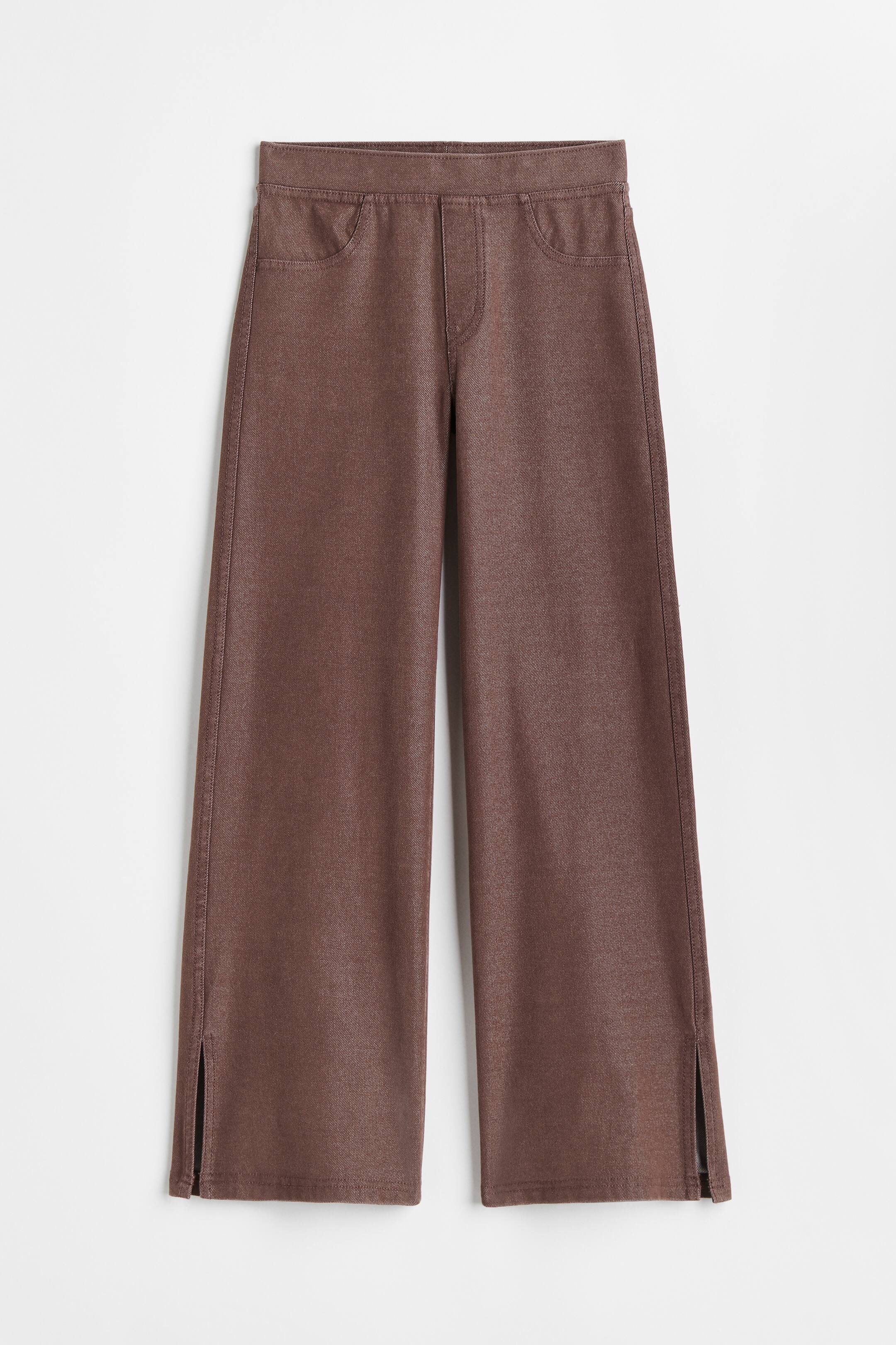 View larger image: Wide Fit Trousers - Brown - Kids | H&M PH 1