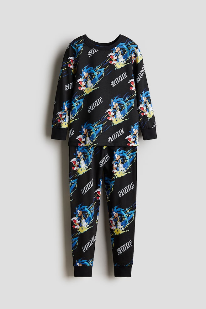 Pigiama in jersey di cotone con stampa - Nero/Sonic il riccio/Blu/Spiderman/Grigio scuro/Minecraft/Blu/Pokémon/Bianco/Pokémon/Rosso/Il Grinch/Beige chiaro/PAW Patrol/Grigio chiaro/Batman/Nero/Marvel Comics/Grigio mélange/Hot Wheels/Blu/Spiderman/Blu/Sonic il riccio - 1