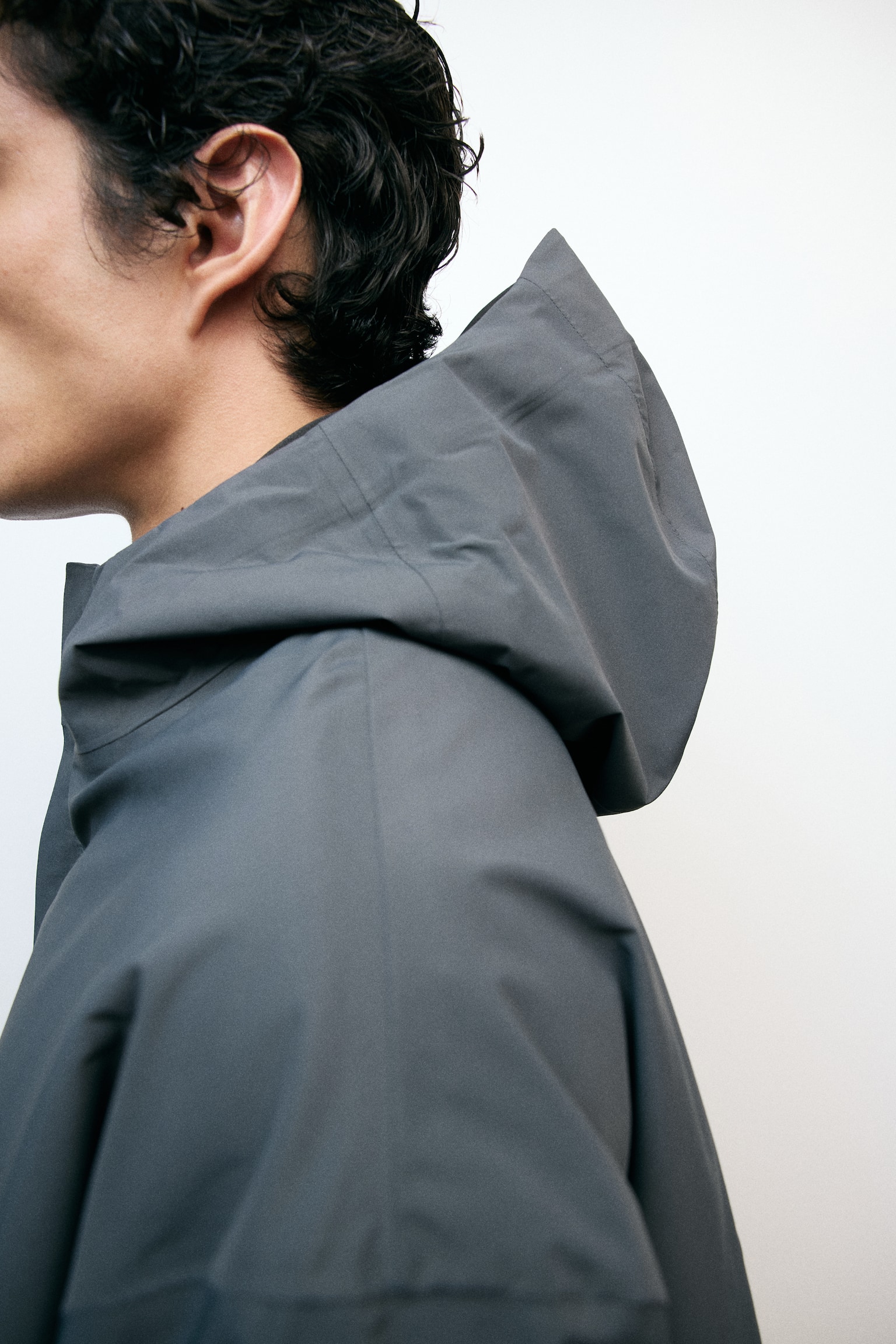 Rain parka with StormMove™ - Dark grey - 4