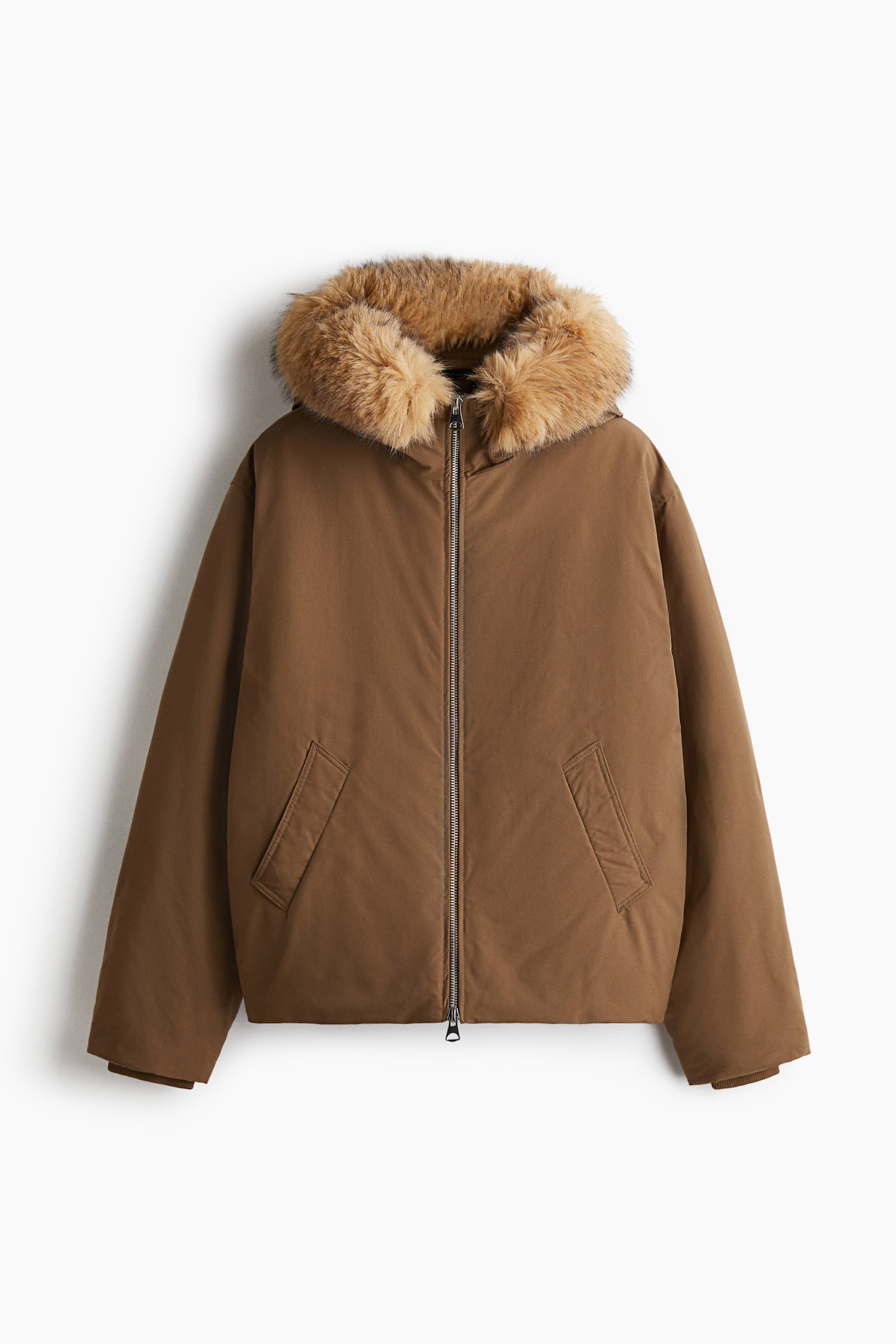 Padded jacket - Light brown - 1