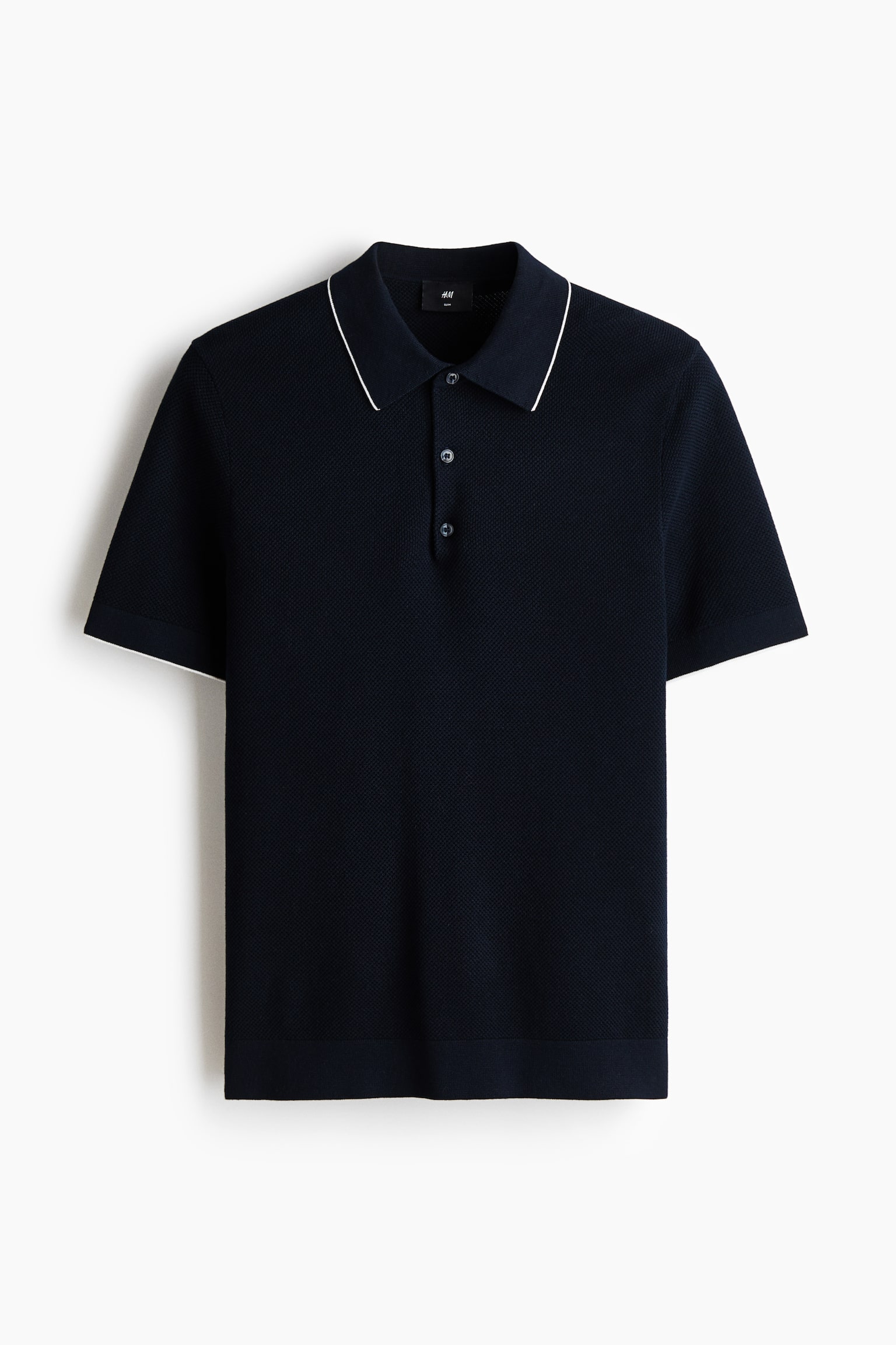 Slim Fit Polo shirt - Dark blue/White - 2