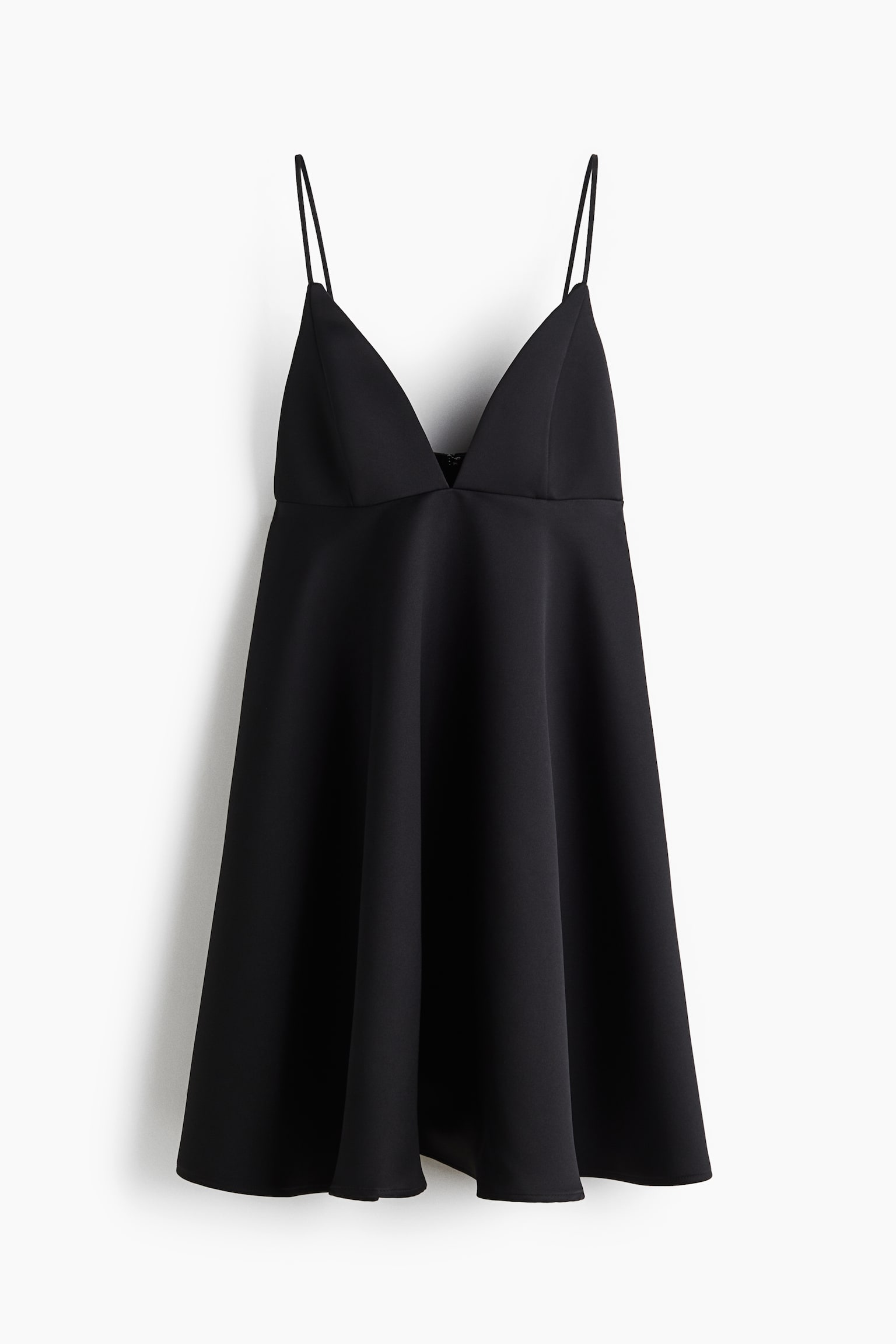 Flared strappy dress - Black - 2