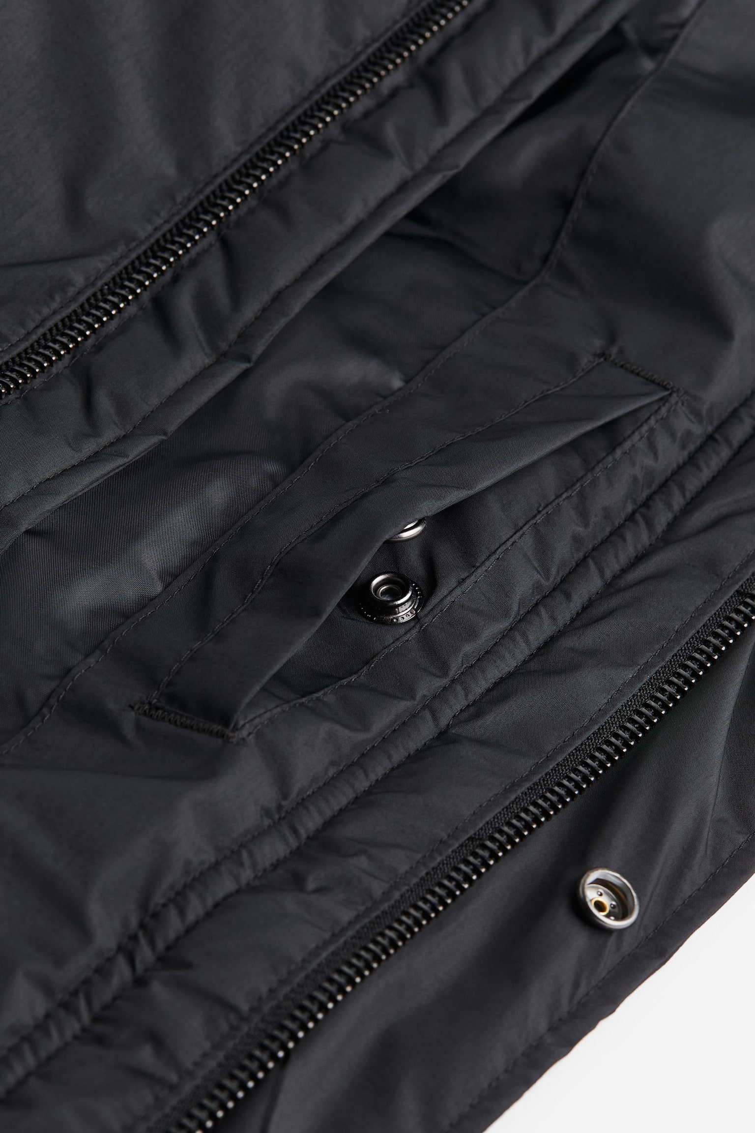 Regular Fit Water-repellent padded parka - Black - 2