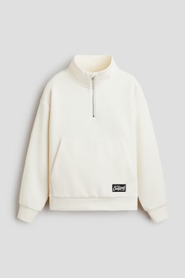 Sweatshirt med dragkedja