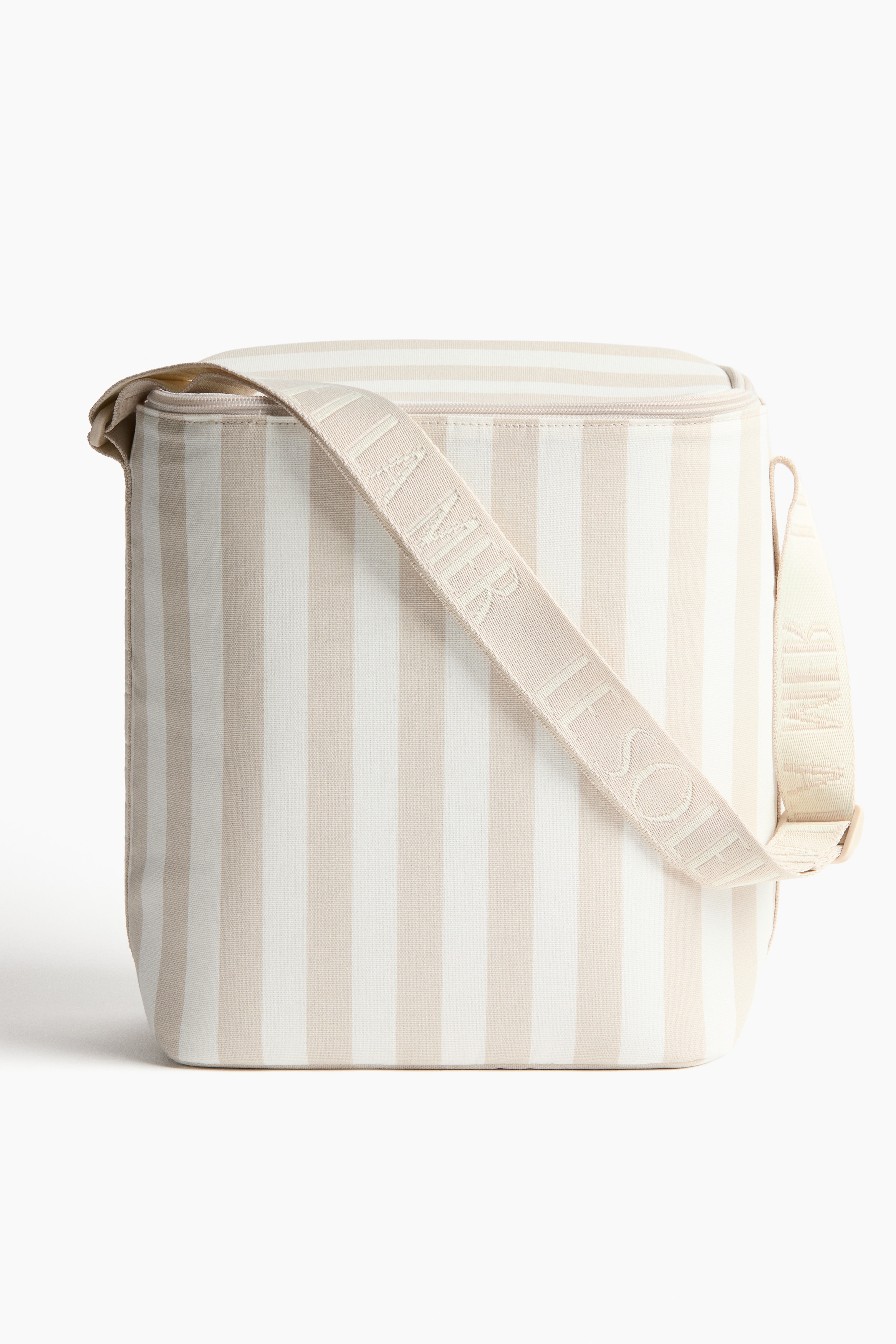 Water-Repellent Cooler Bag - Light beige/striped/Blue/striped/Dark green/striped