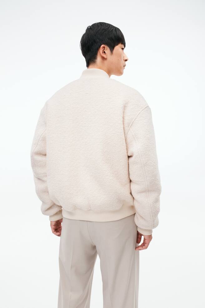 Wool-blend jacket - Cream - 3