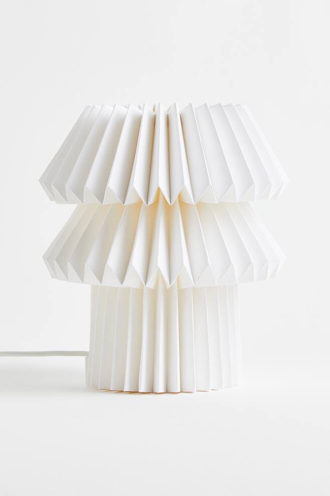 Pleated table lamp - White - 1
