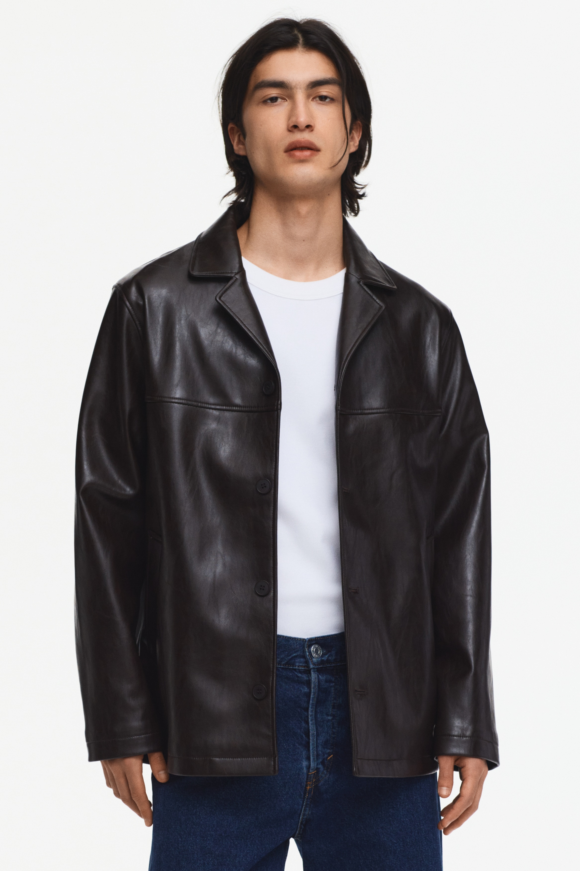 Giacca coated - Marrone scuro