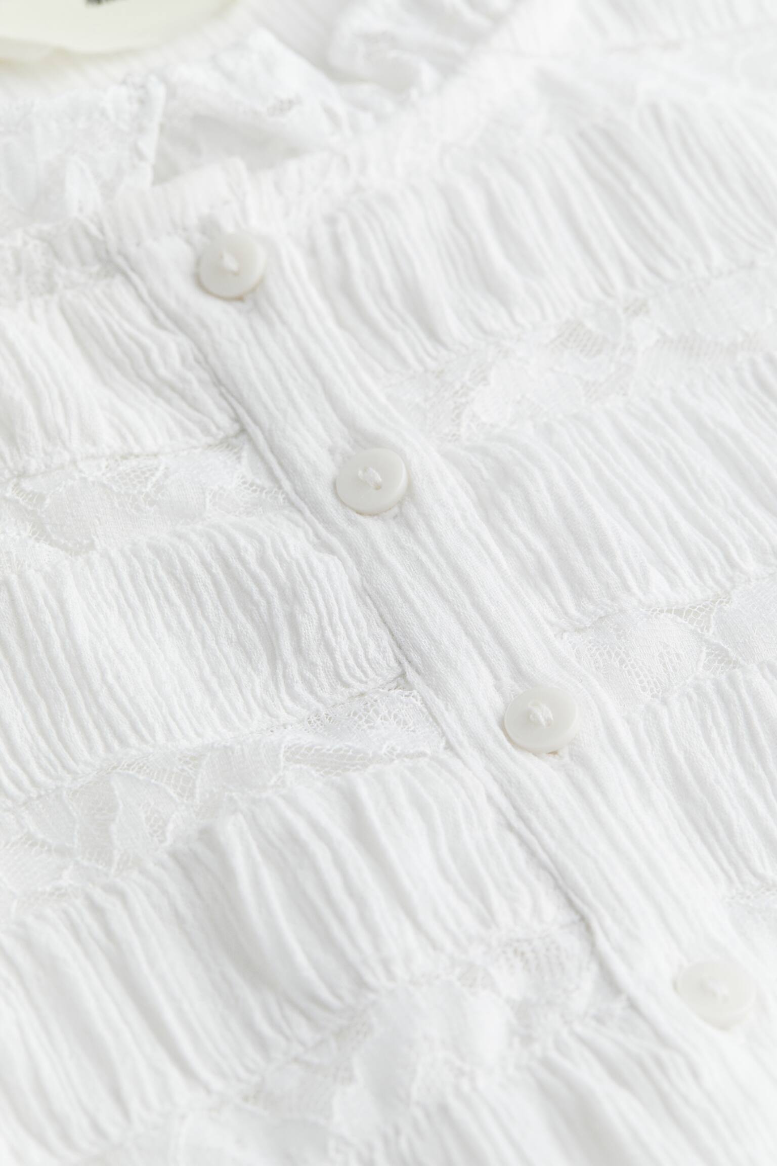 Lace-detail blouse - White - 2