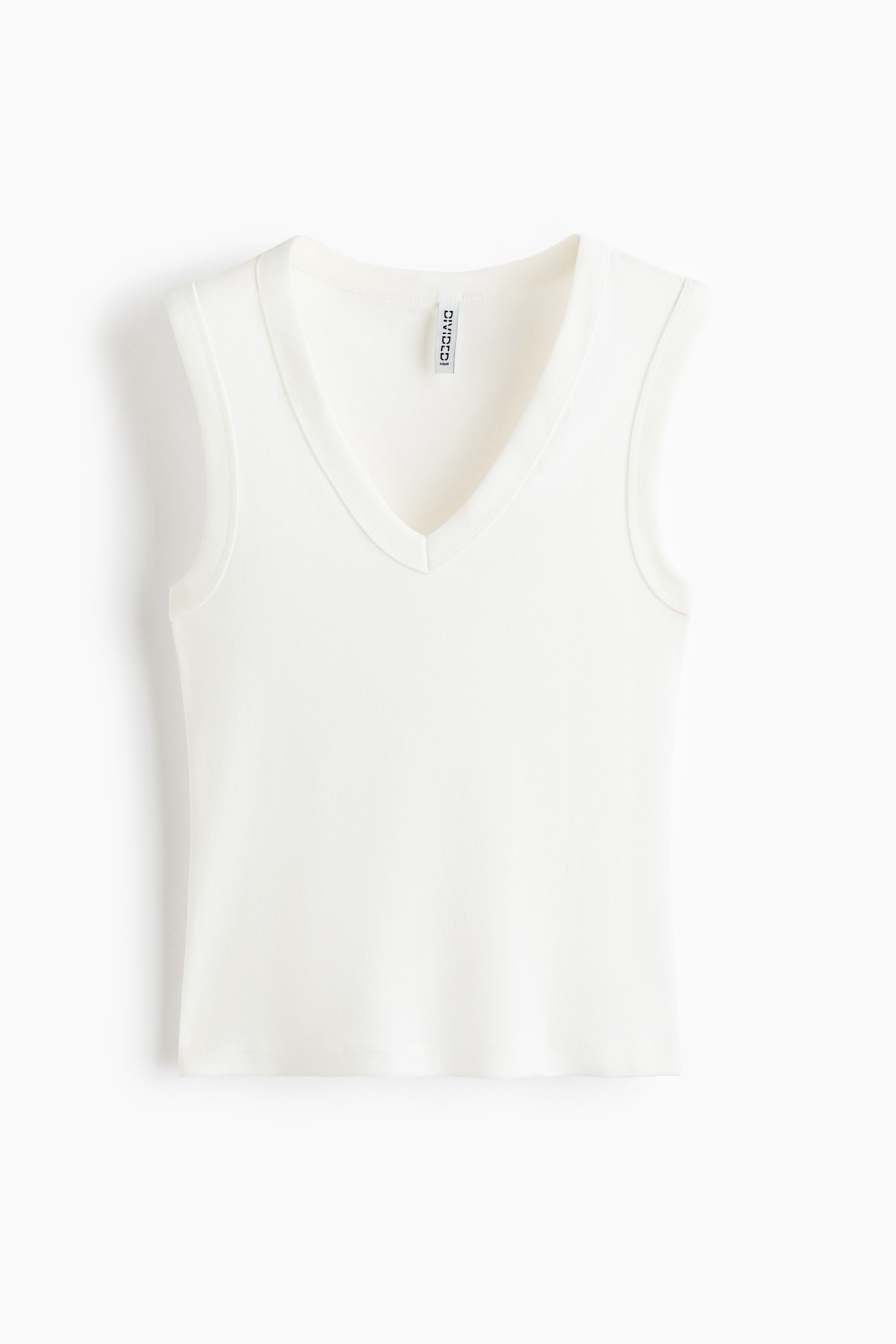 Ribbed V-Neck Tank Top
