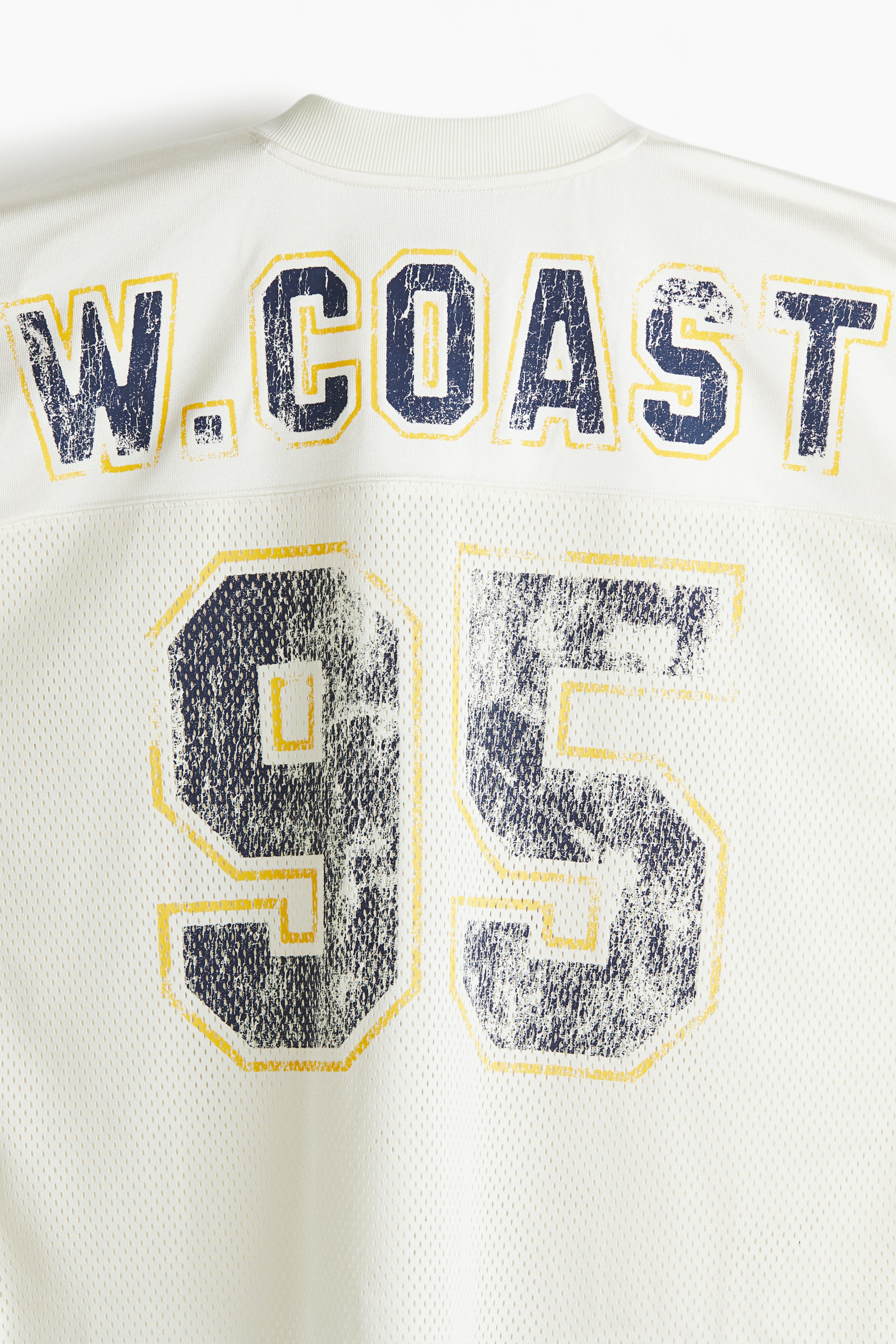 View larger image: Oversized Printed Mesh T-Shirt - White/W. Coast 95 - Men | H&M CA 2