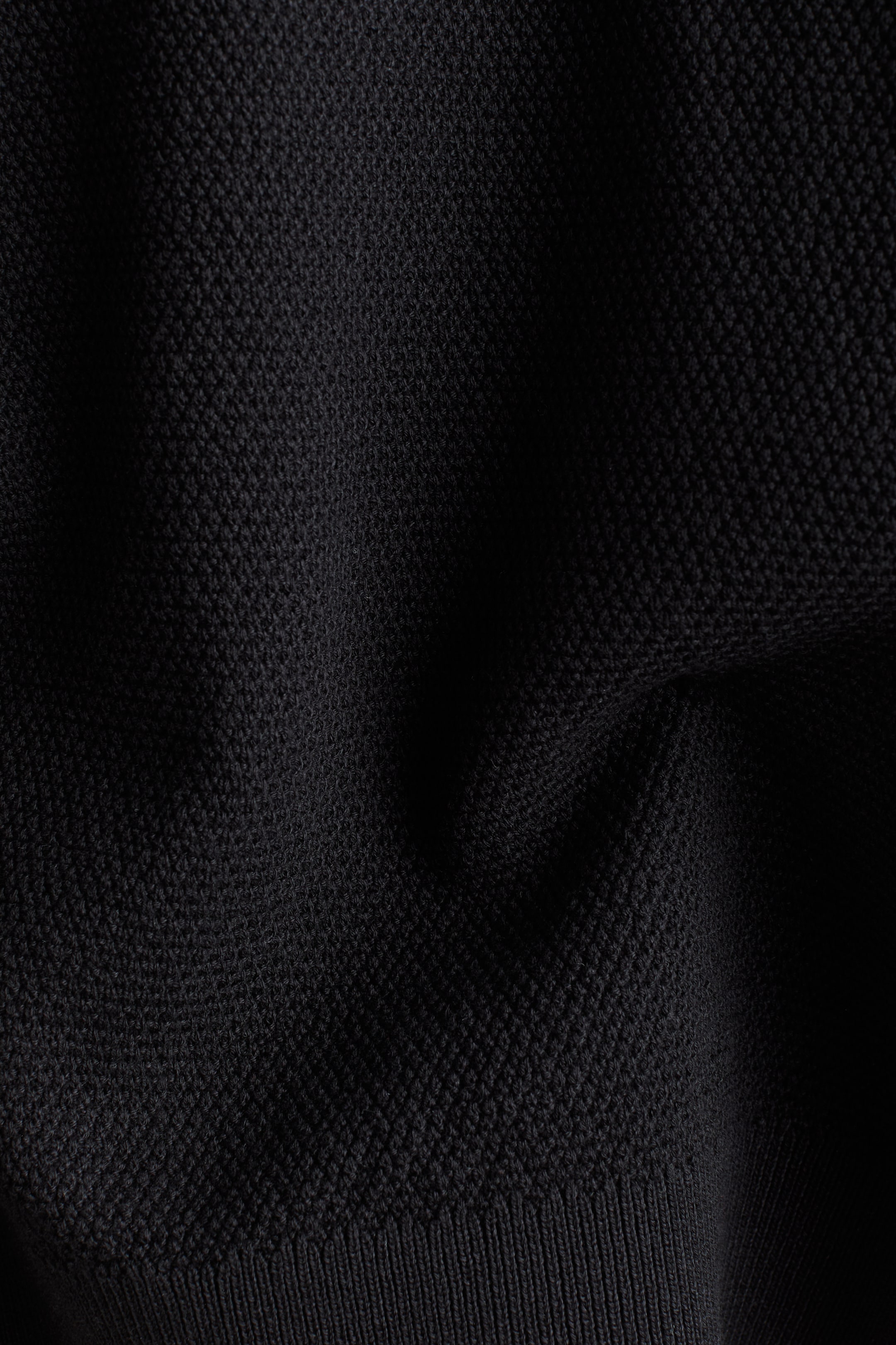 Polo en tricot gaufré