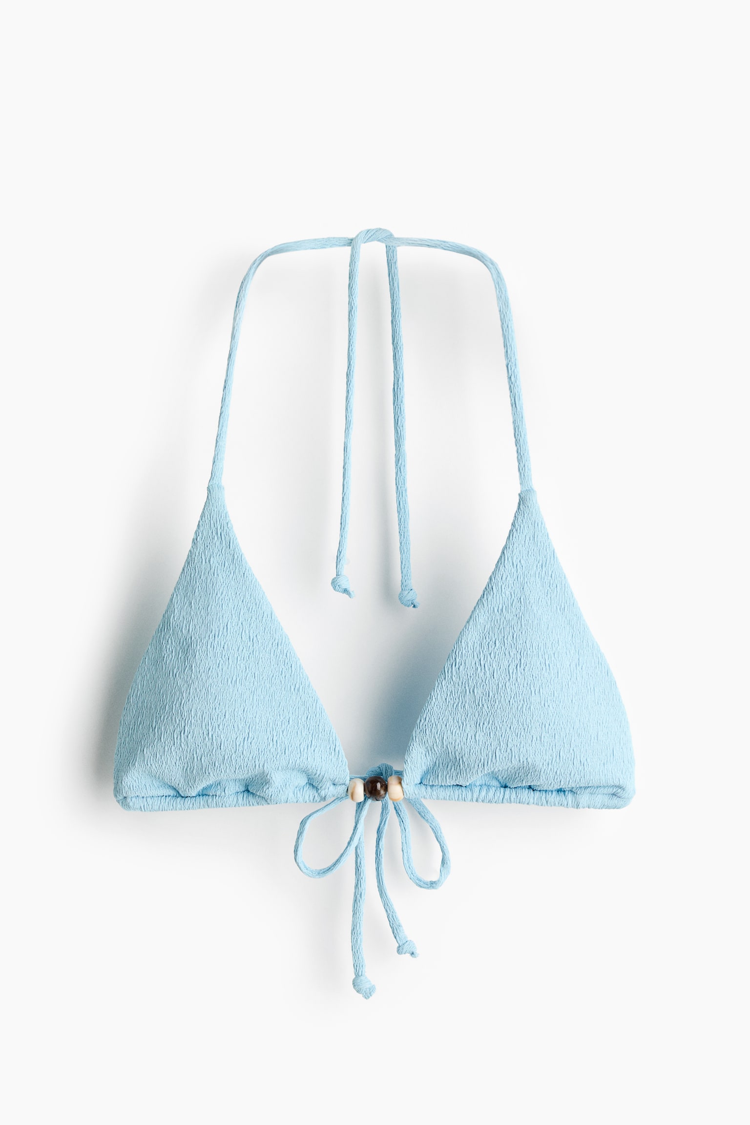 Padded triangle bikini top - Light blue - 2