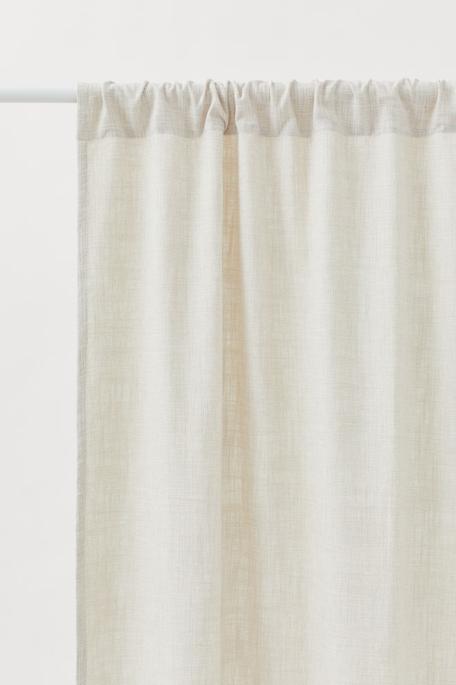 2-pack curtain lengths - Natural white/Light greige/Powder pink - 5