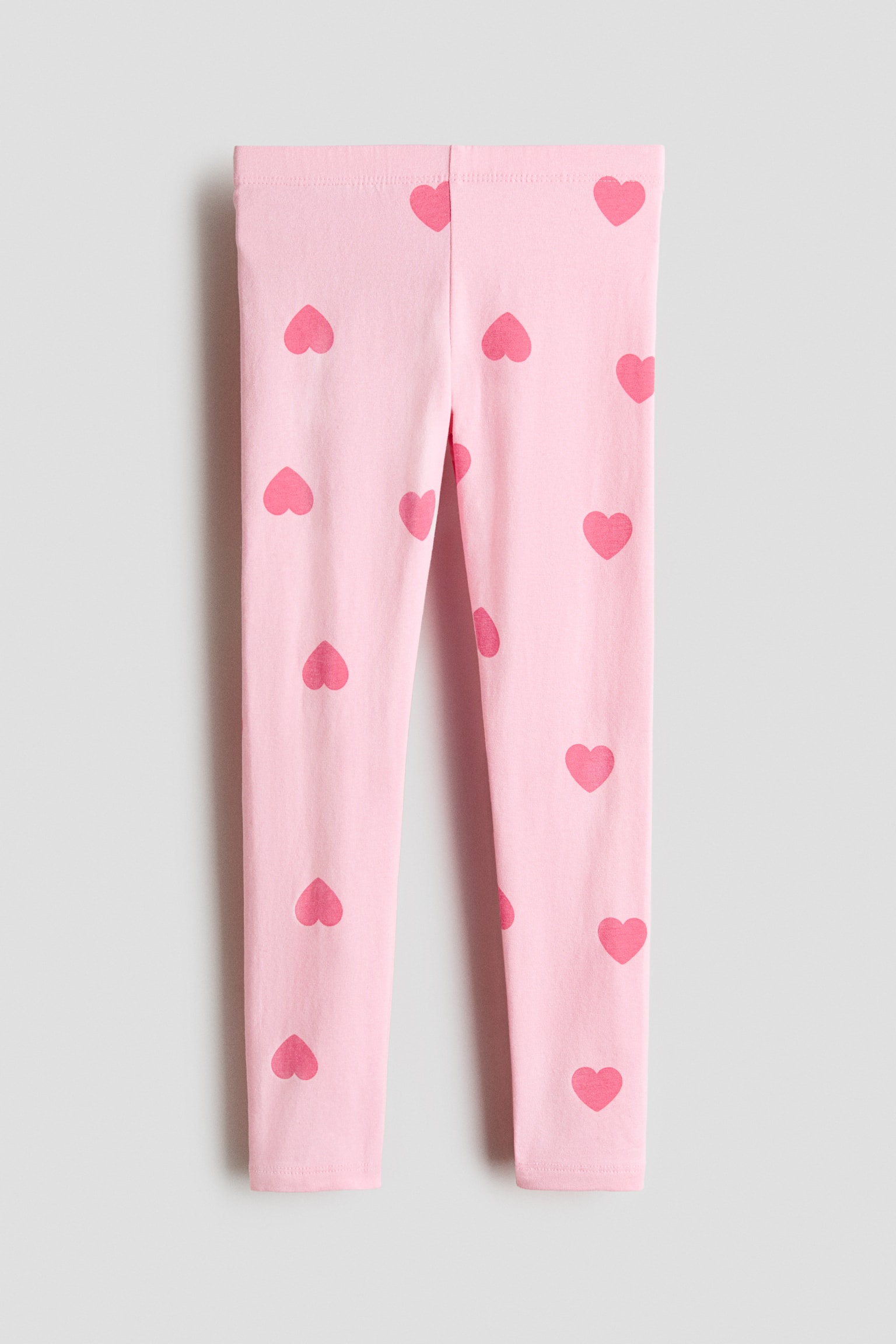 Baumwollleggings - Hellrosa/Herzen/Mattlila/Leopardenmuster/Hellbeige/Leopardenprint/Hellrosa/Herzen/Schwarz