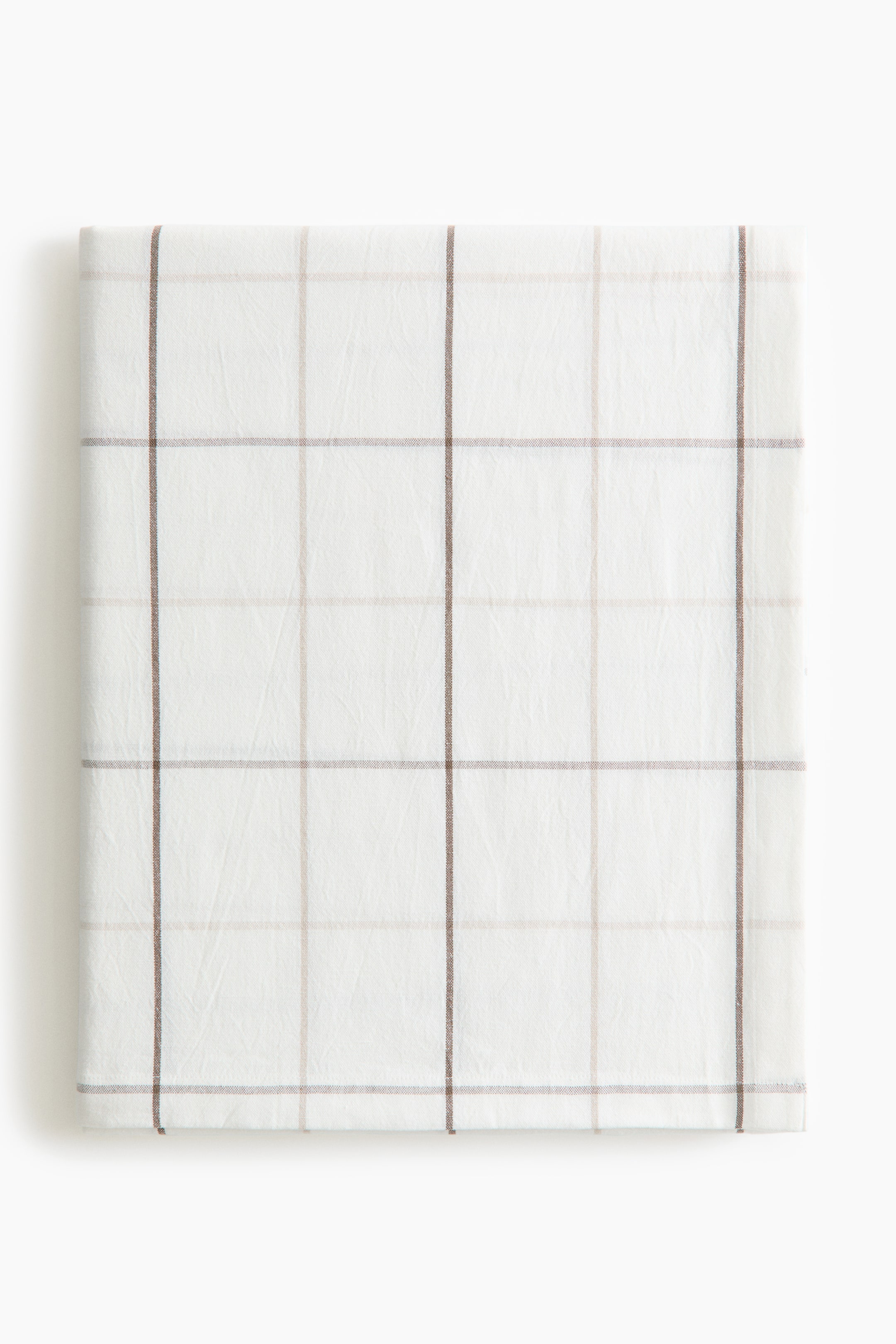 Patterned Linen-Blend Tablecloth