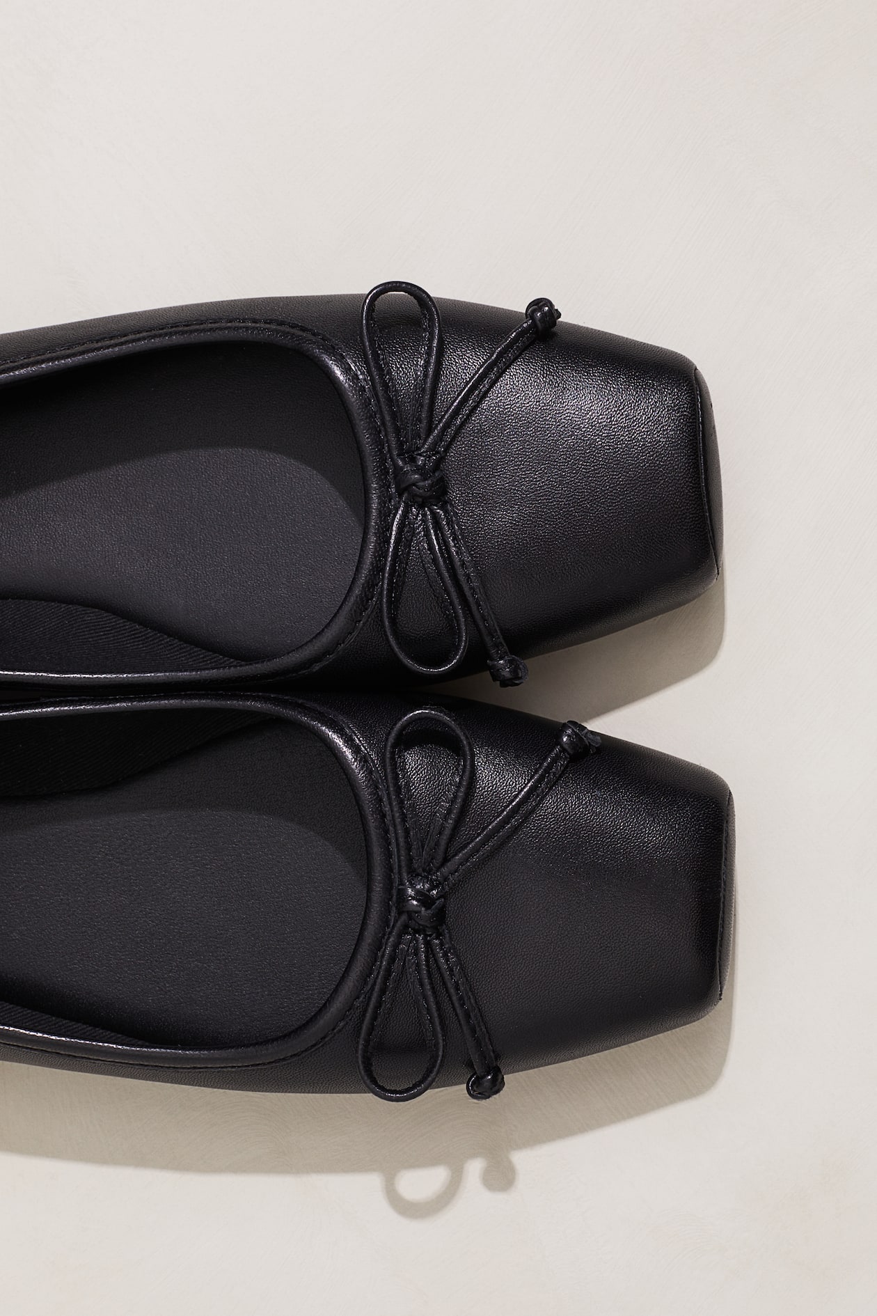 Ballerinas aus Leder - Schwarz - DAMEN | H&M CH