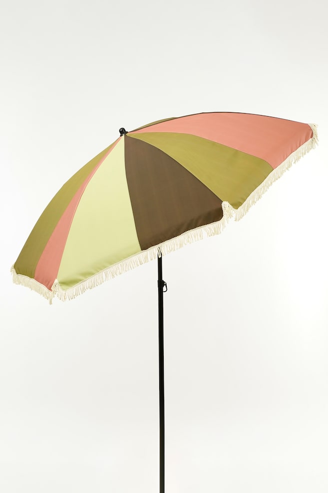 Vippende parasol - Grøn/Pink - 5