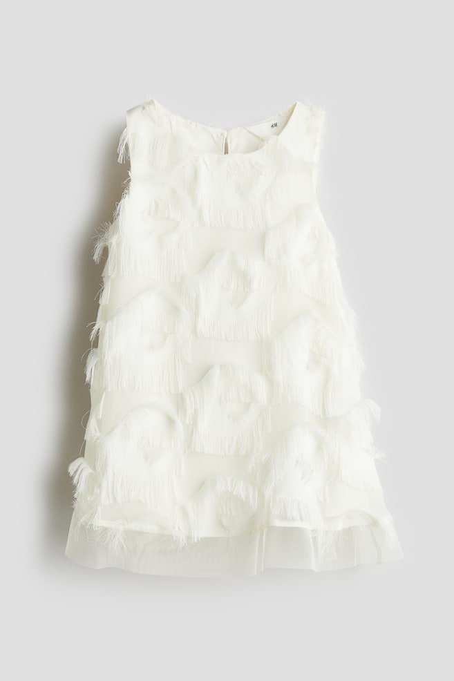 A-line Dress - White - 1