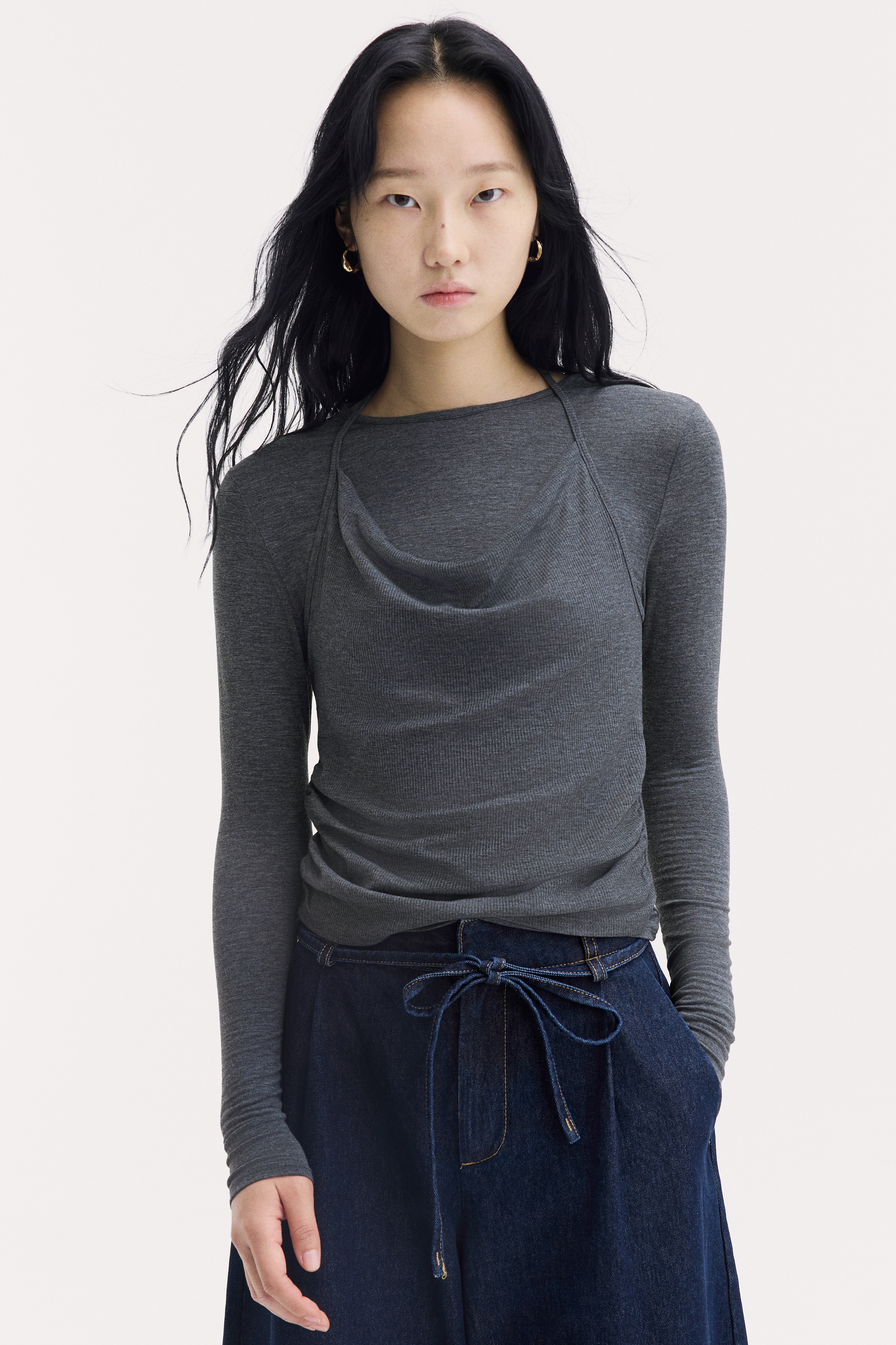 レディース トップス | グレー・灰 | H&M JP