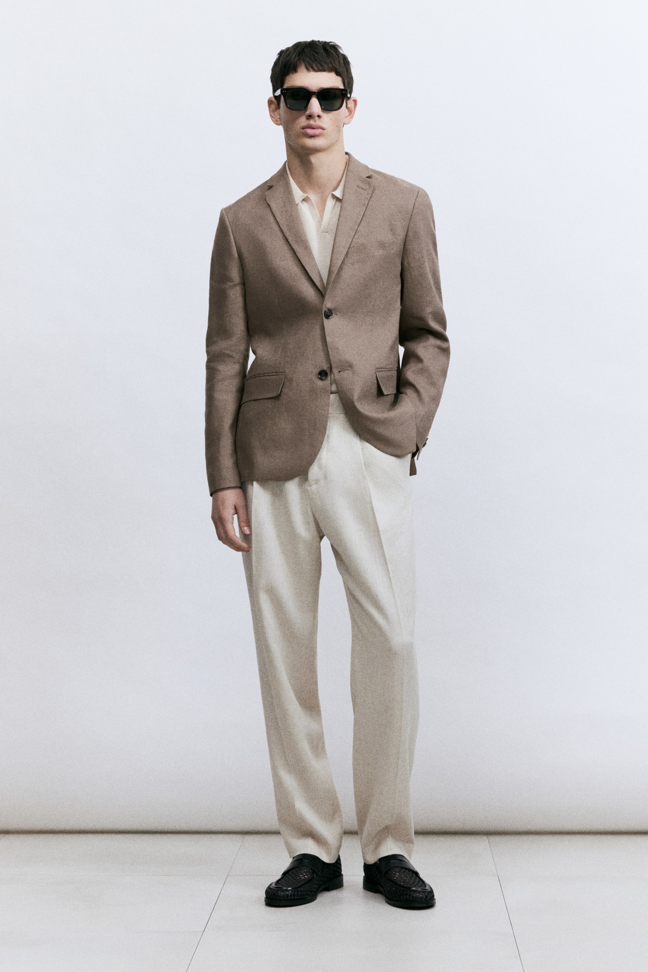 Slim-Fit Linen Jacket