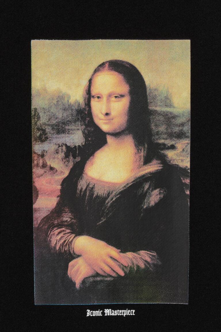 Printed Sweatshirt Mona Lisa Sweatshirt H&m Sweatshirt With A