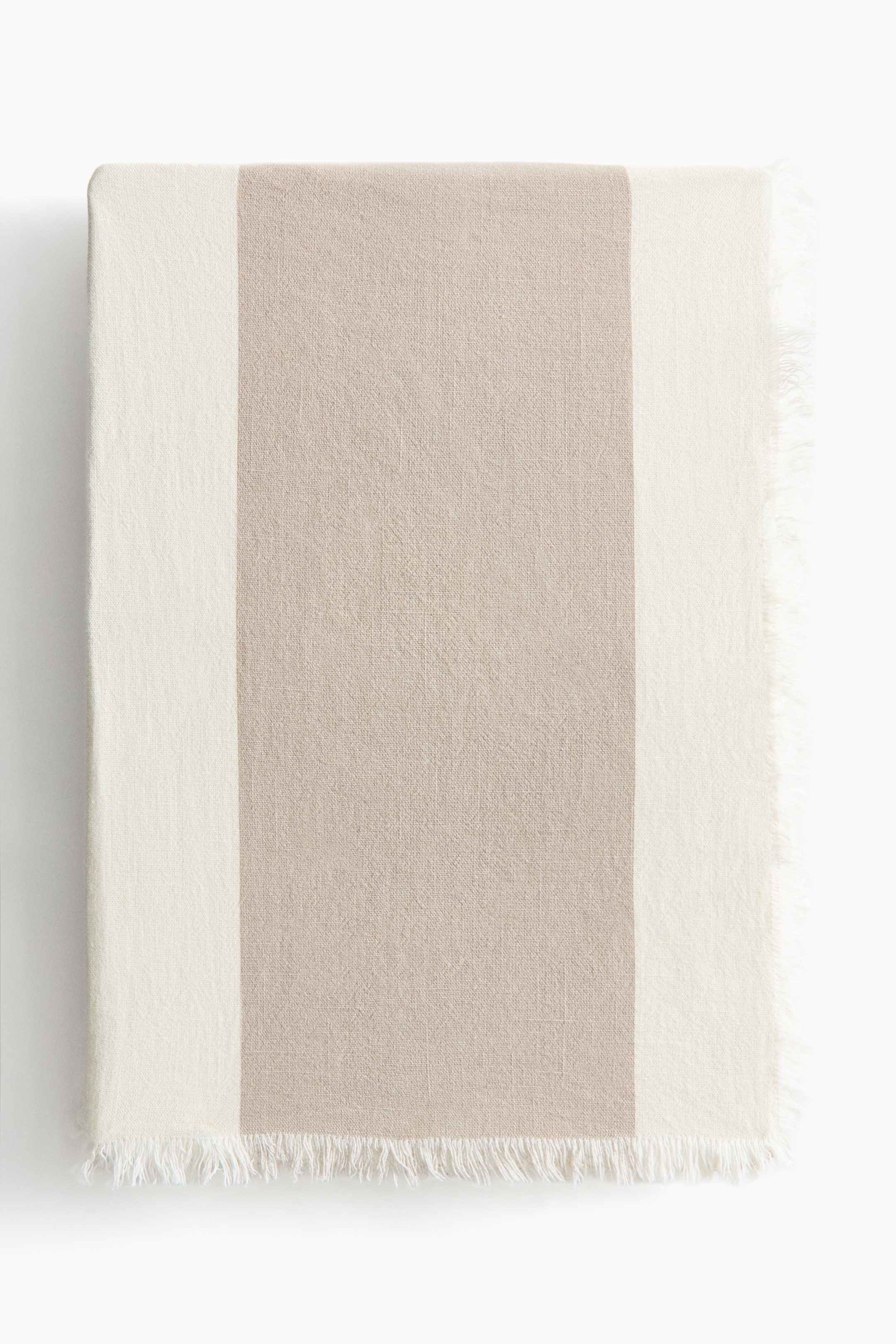 Ver imagen más grande: Cubrecama de algodón con diseño de rayas - Beige/Crema - HOME | H&M ES 1