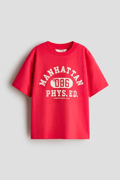ルーズフィット プリントTシャツ
