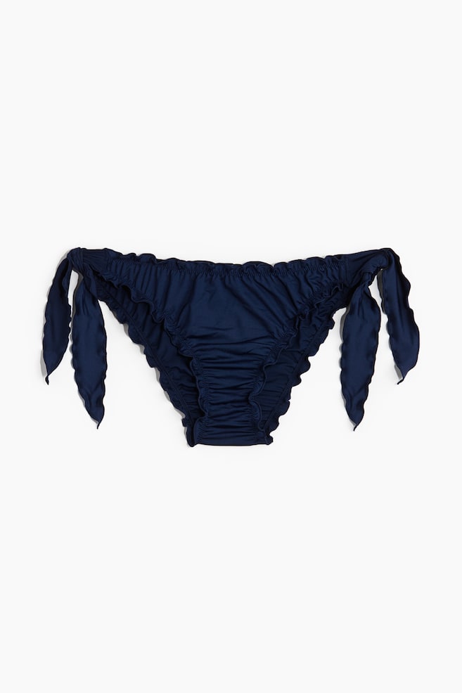 Tie Bikini Bottoms - Navy blue/Dark red - 1