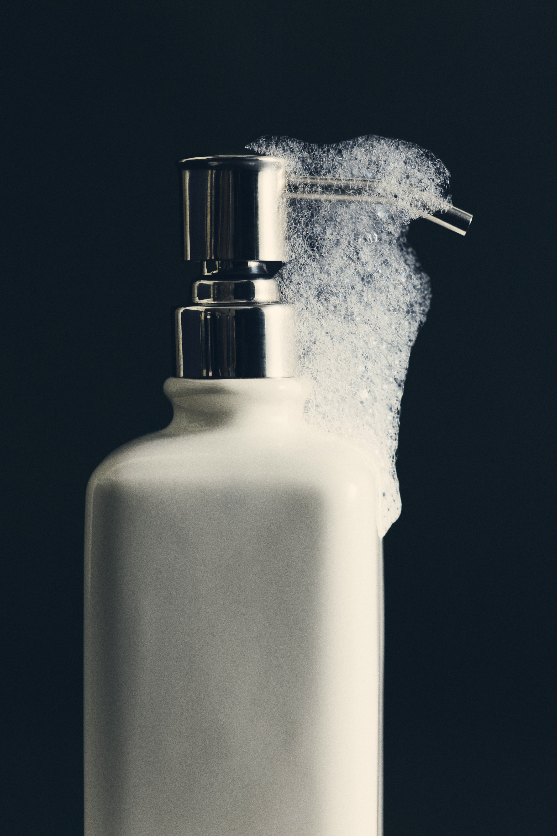 Stoneware soap dispenser - Cream