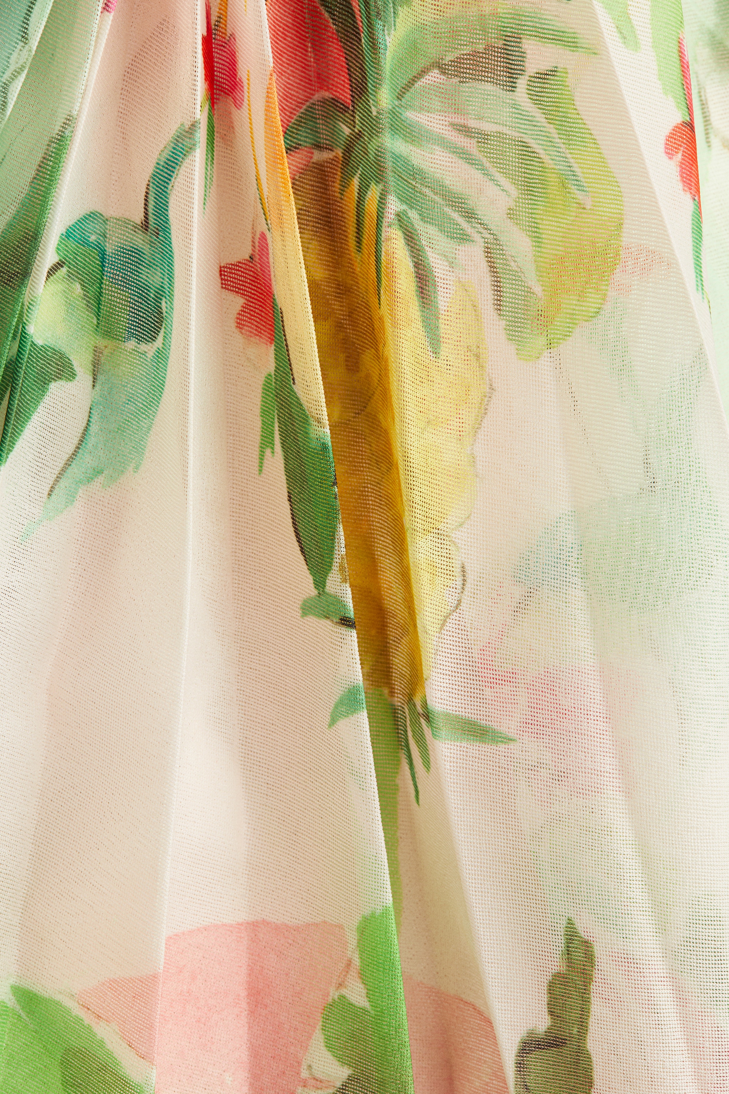 Pleated midi skirt