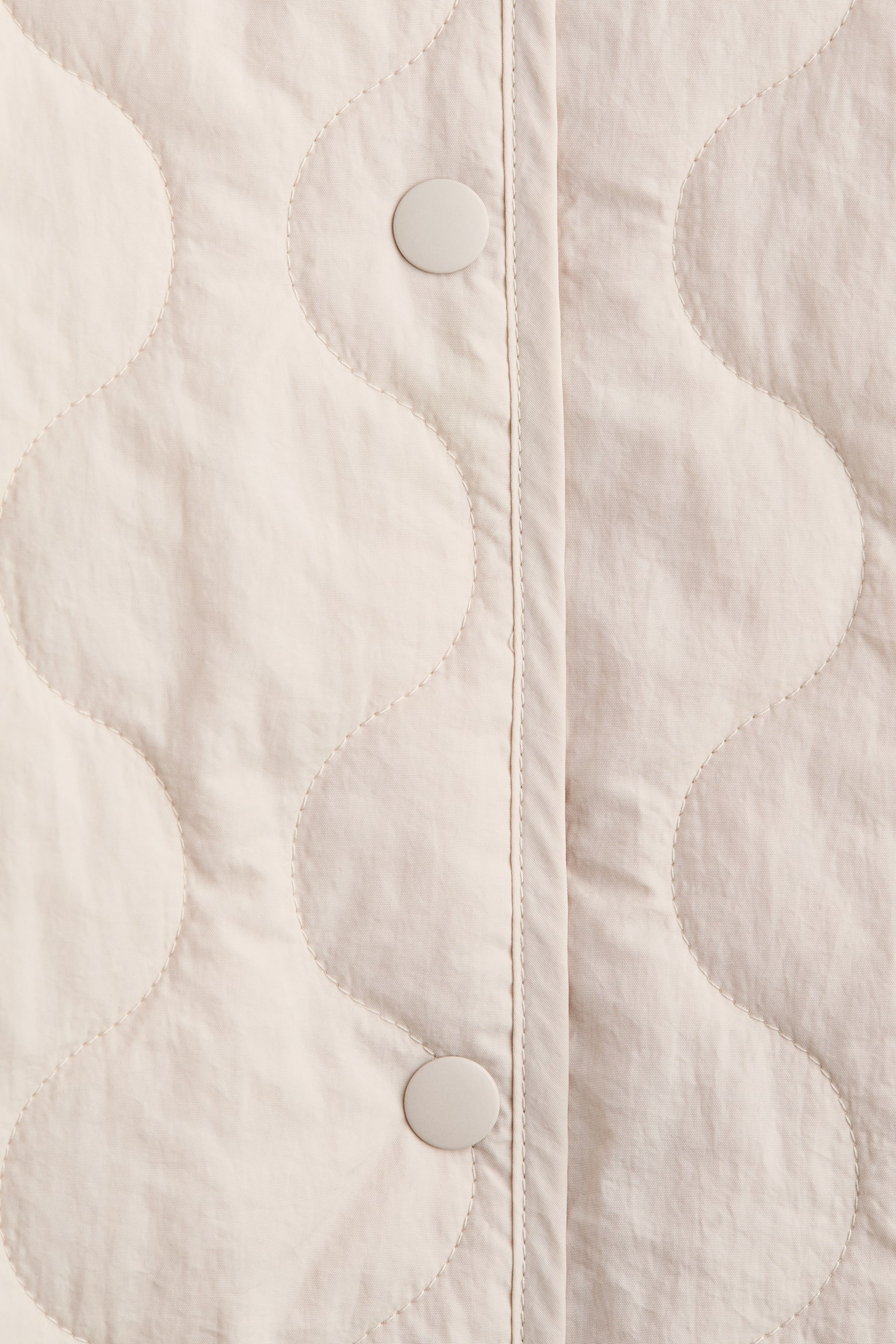 Prošívaná nylonová bunda - Pudrově růžová/Tmavě hnědá - 3