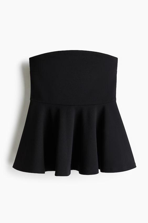 Женские топы H&M Bandeau Peplum Top