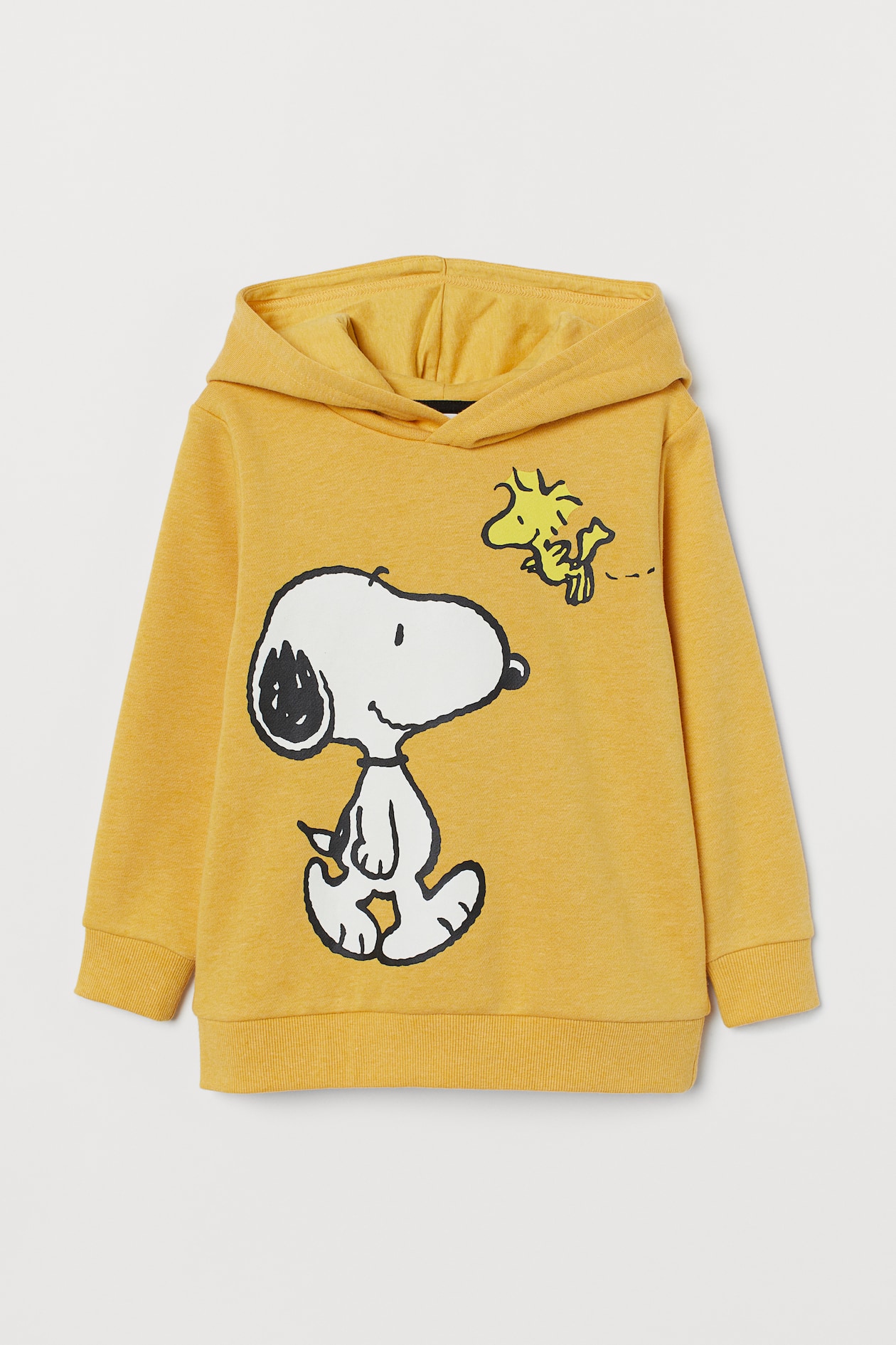 Printed hooded top Yellow/Snoopy Kids H&M
