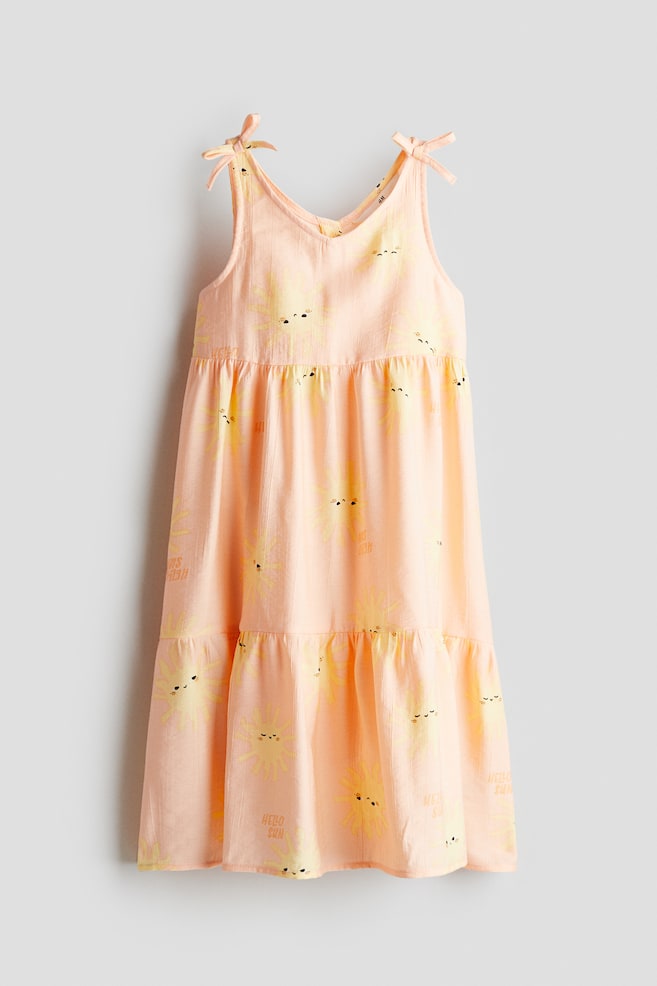Tiered dress - Light orange/Suns/Blue - 1