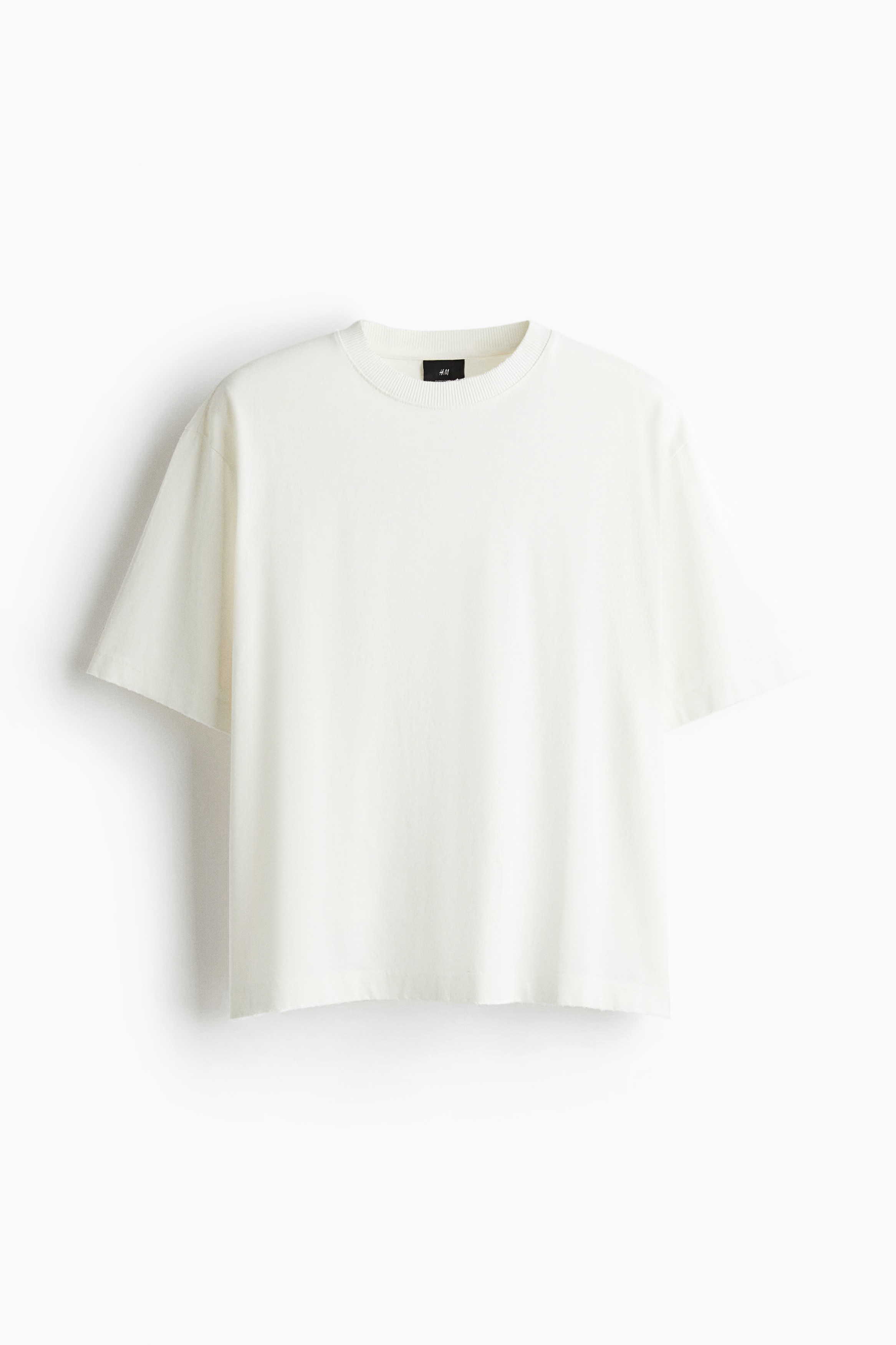 Oversized Fit T-shirt - White/Green/Ombre/Grey marl